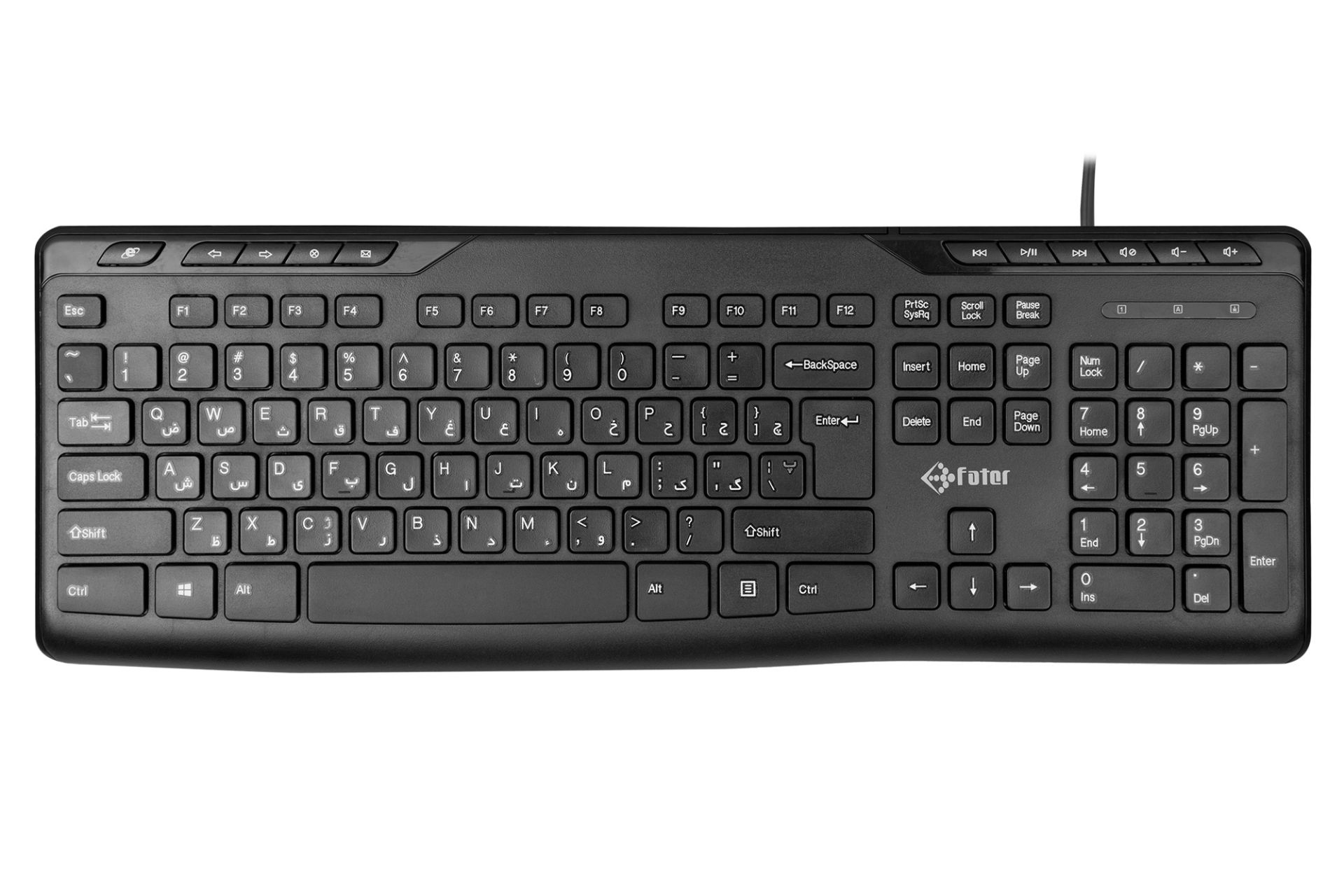 کیبورد فاطر FATER KCN-6000B نمای بالا