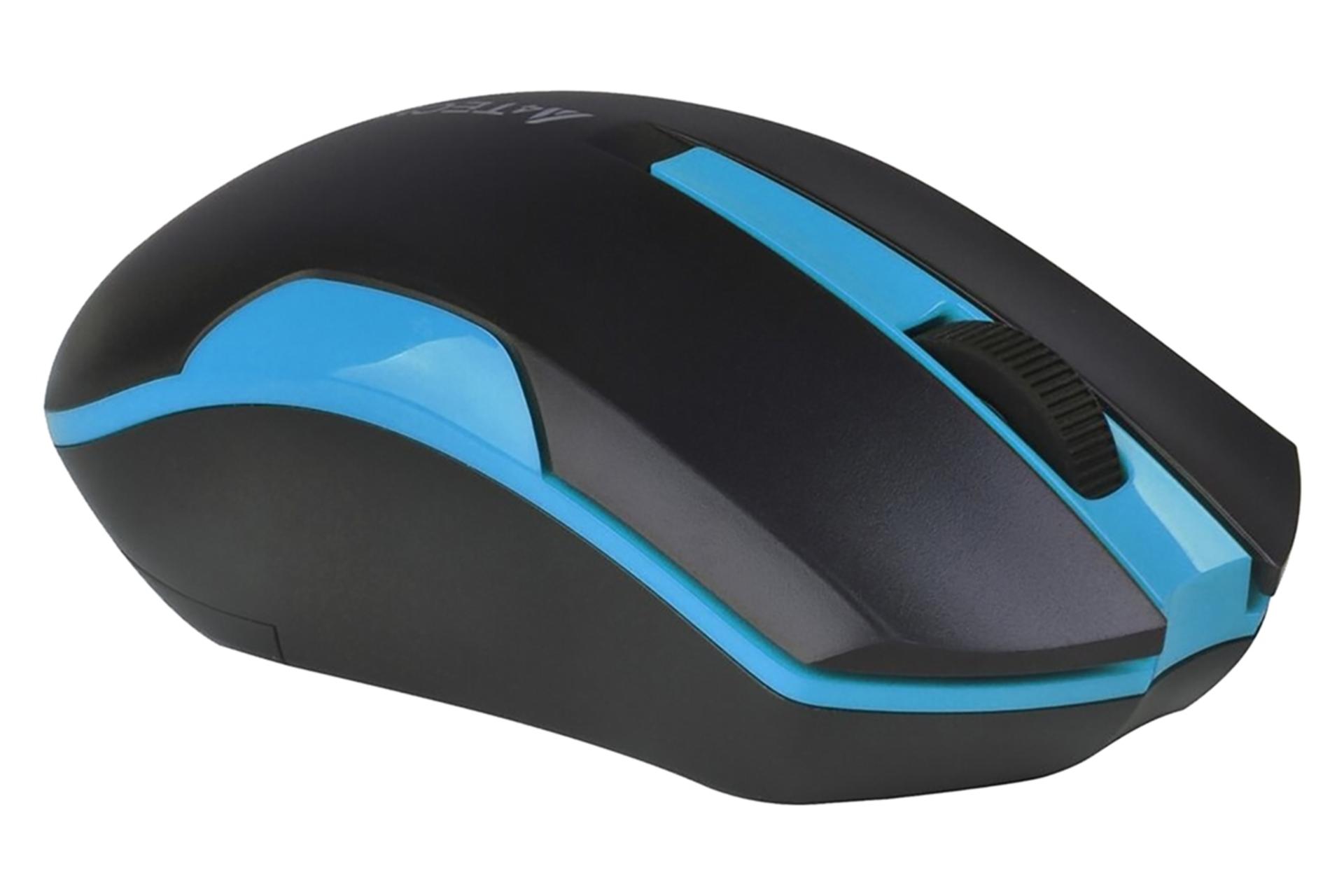 نمای راست ماوس ای فورتک A4Tech G3-200N مشکی آبی
