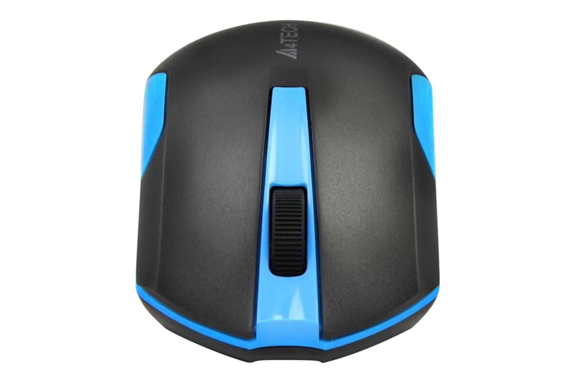 نمای روبرو ماوس ای فورتک A4Tech G3-200N مشکی آبی