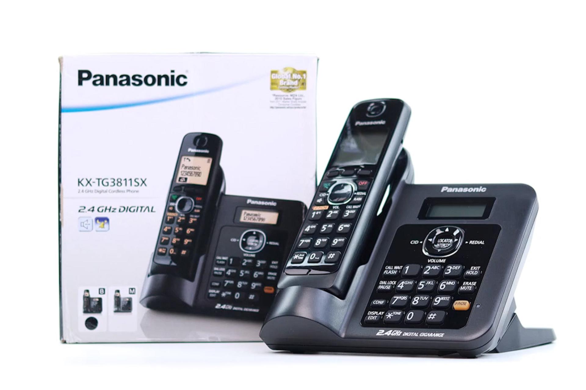 تلفن پاناسونیک KX-TG3811SX مشکی