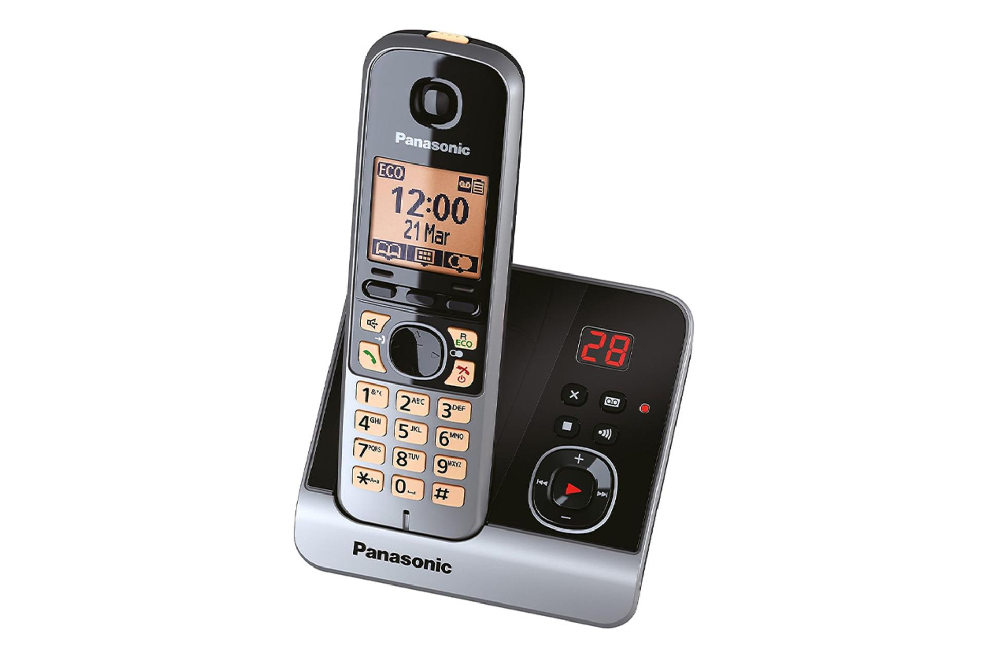 مرجع متخصصين ايران تلفن پاناسونيك KX-TG6721 مشكي