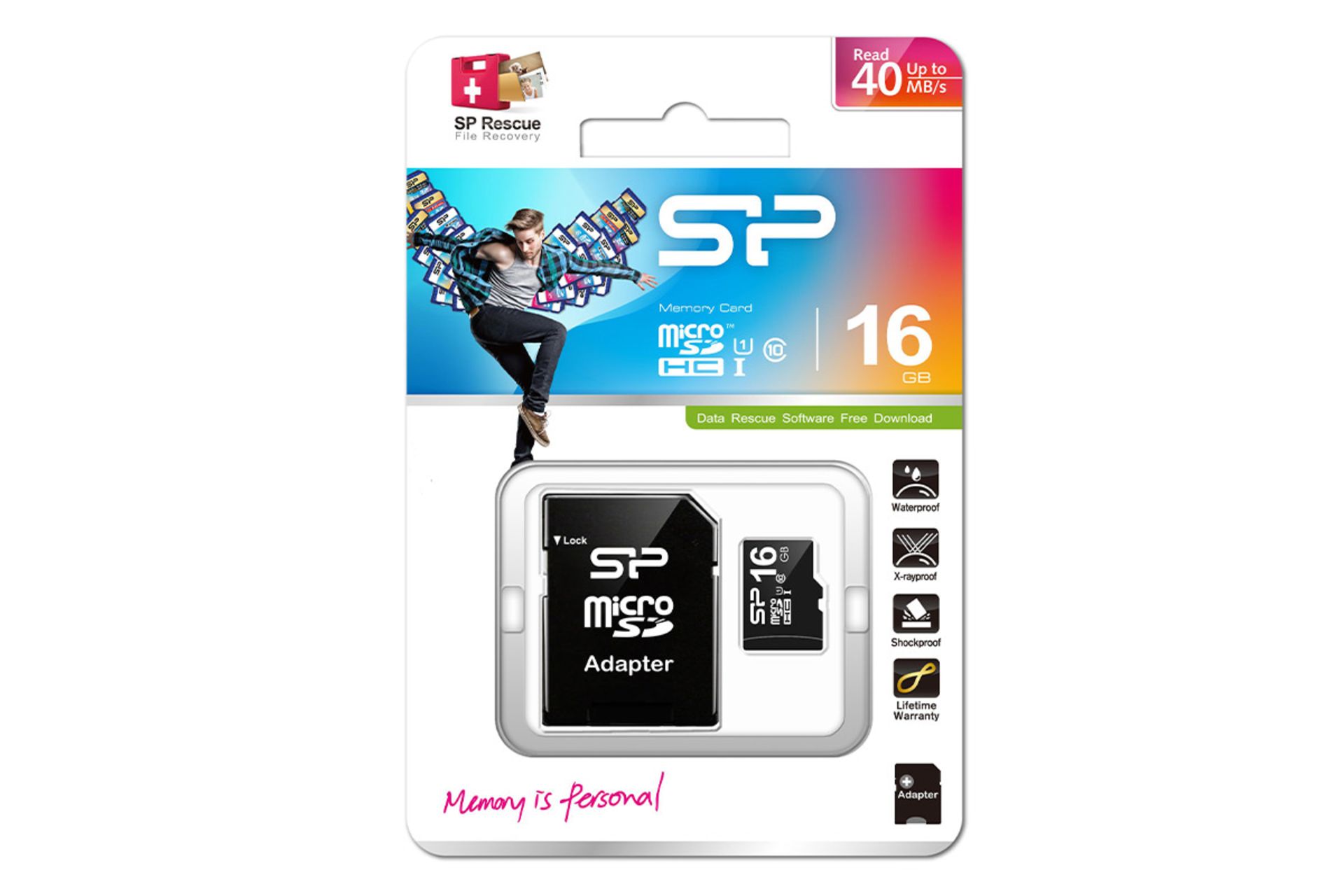 سیلیکون پاور SDHC با ظرفیت 16 گیگابایت مدل Elite کلاس 10 / Silicon Power Elite SDHC Class 10 UHS-I