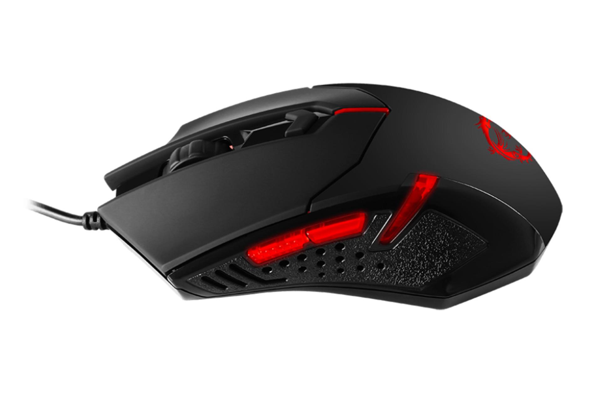 نمای سمت چپ ماوس ام اس آی MSI INTERCEPTOR DS B1