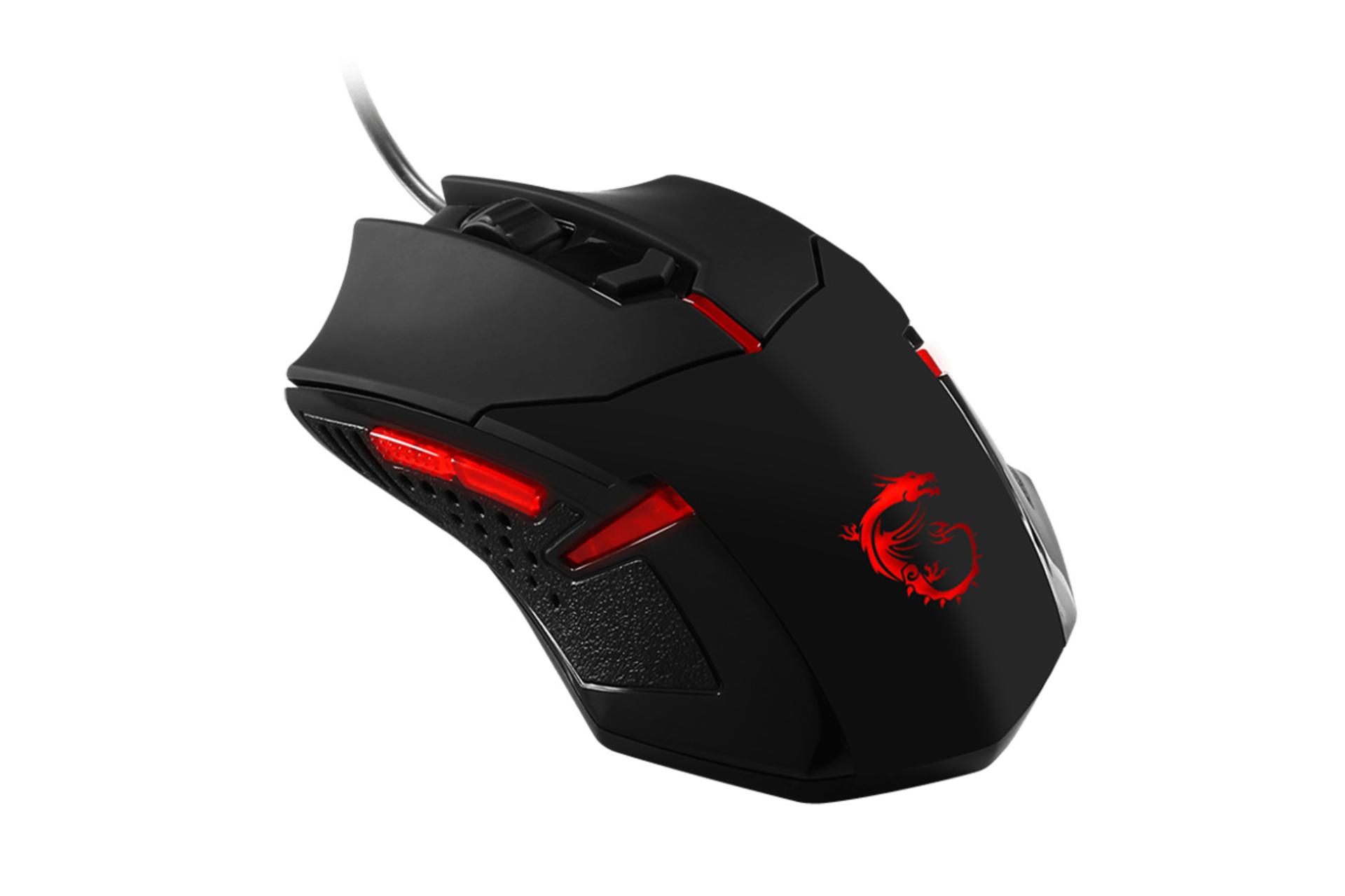 نمای کناری ماوس ام اس آی MSI INTERCEPTOR DS B1