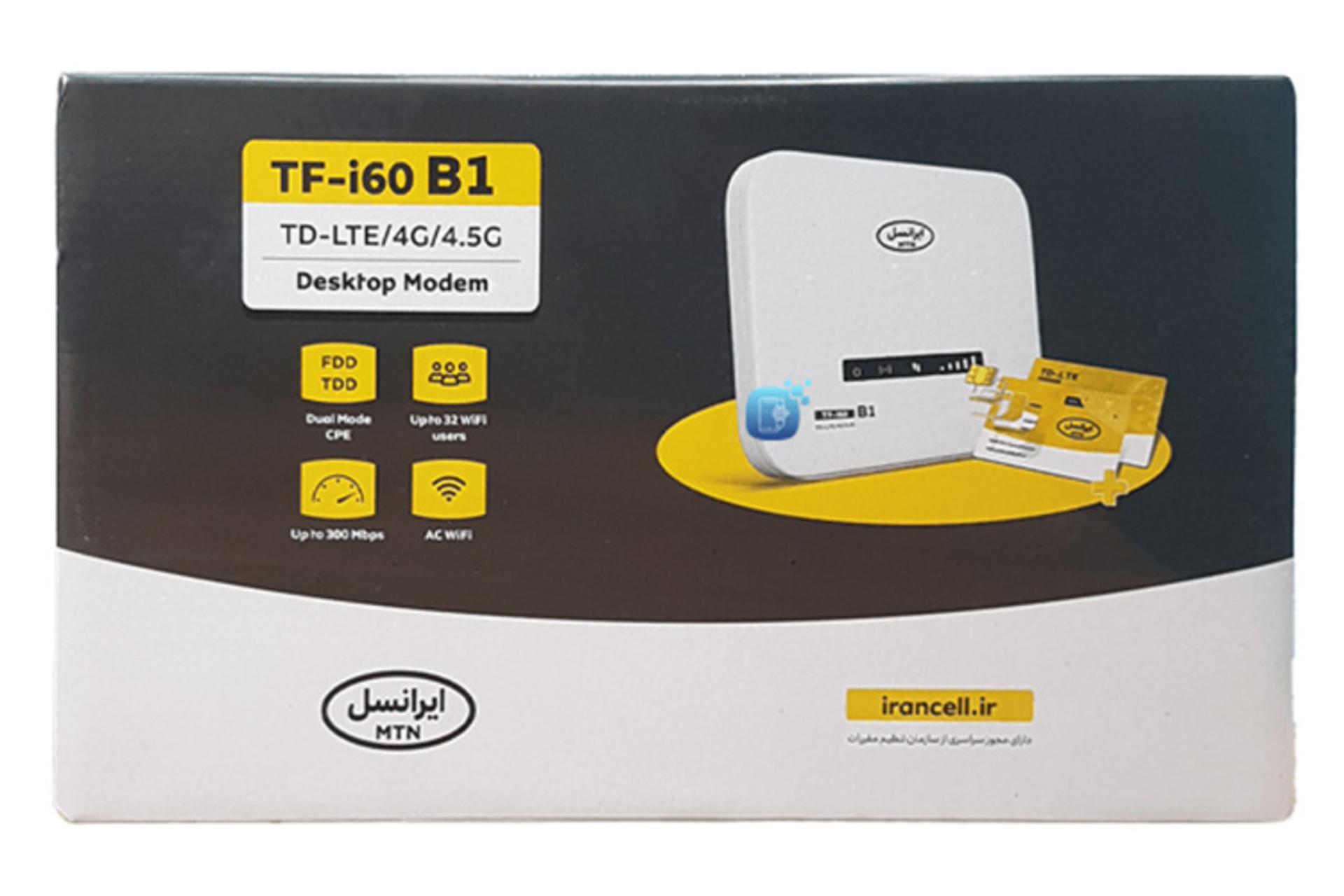 مرجع متخصصين ايران جعبه مودم و روتر سيم‌ كارتي ايرانسل Irancell TF-i60 B1