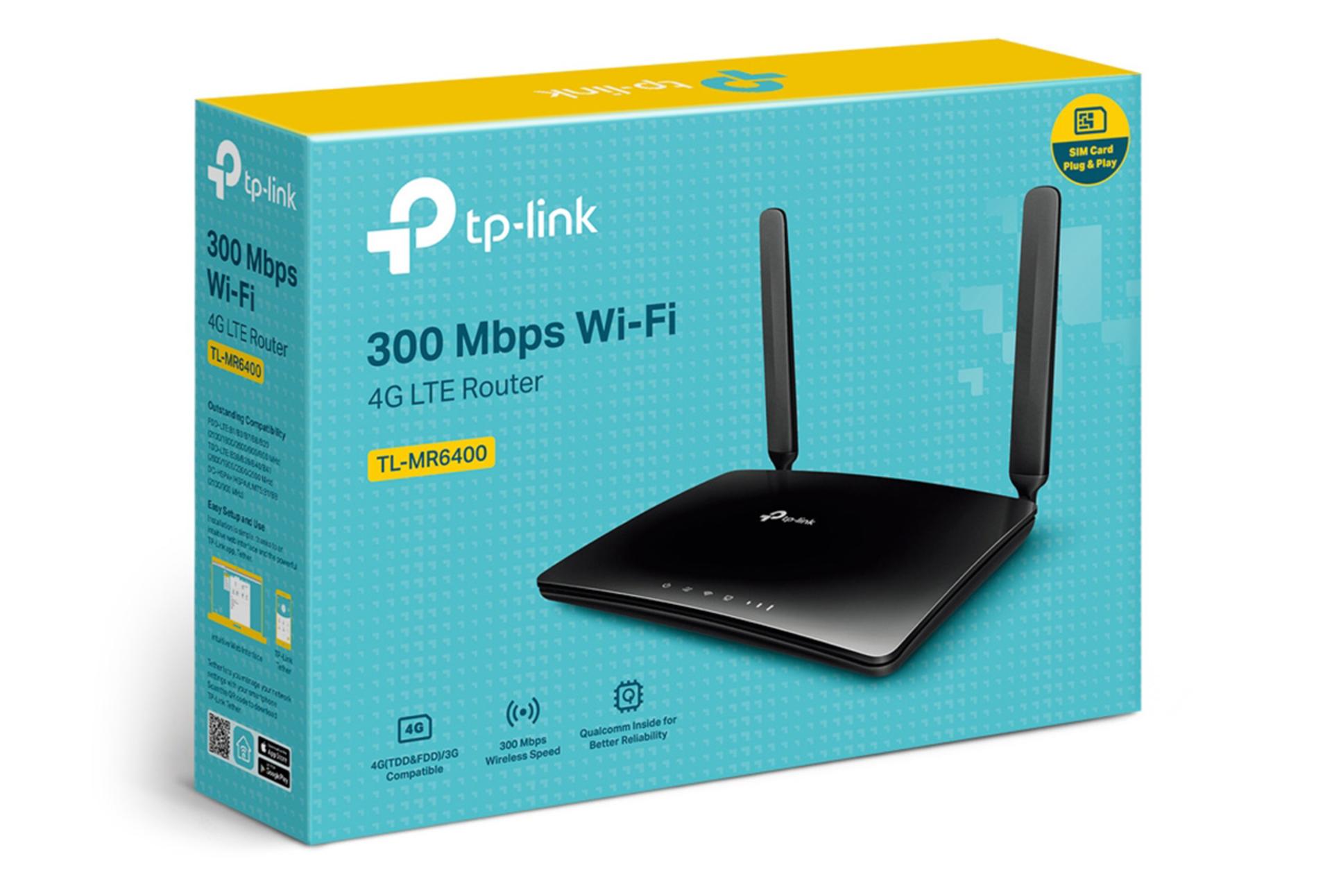 جعبه مودم و روتر سیم‌ کارتی تی پی لینک TP-Link TL-MR6400 V4