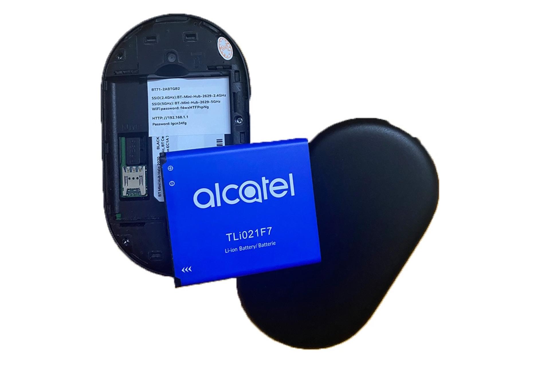 نمای پشتی مودم و روتر سیم‌ کارتی آلکاتل alcatel BT71