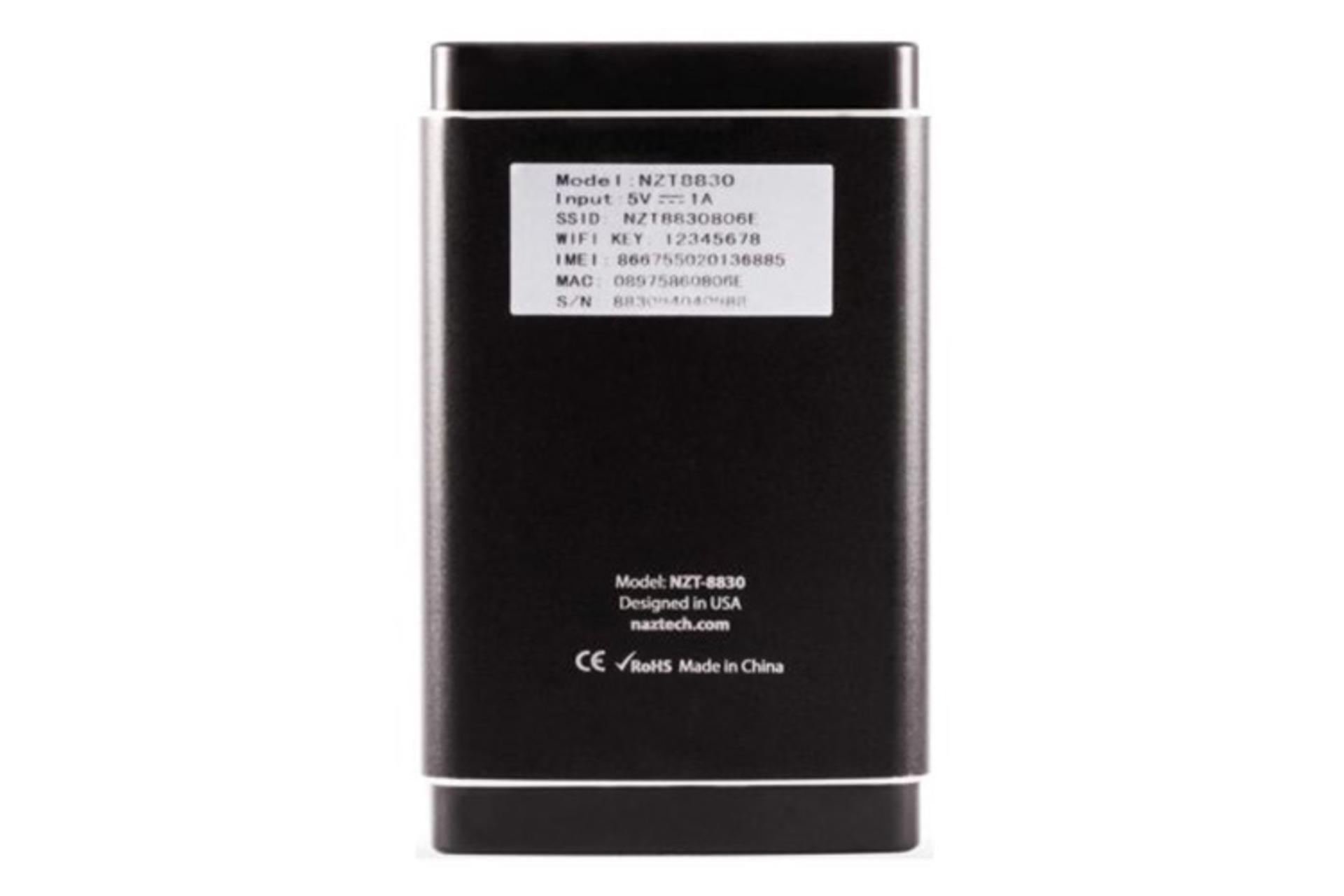 نمای پشتی مودم و روتر سیم‌ کارتی نزتک Naztech NZT-8830