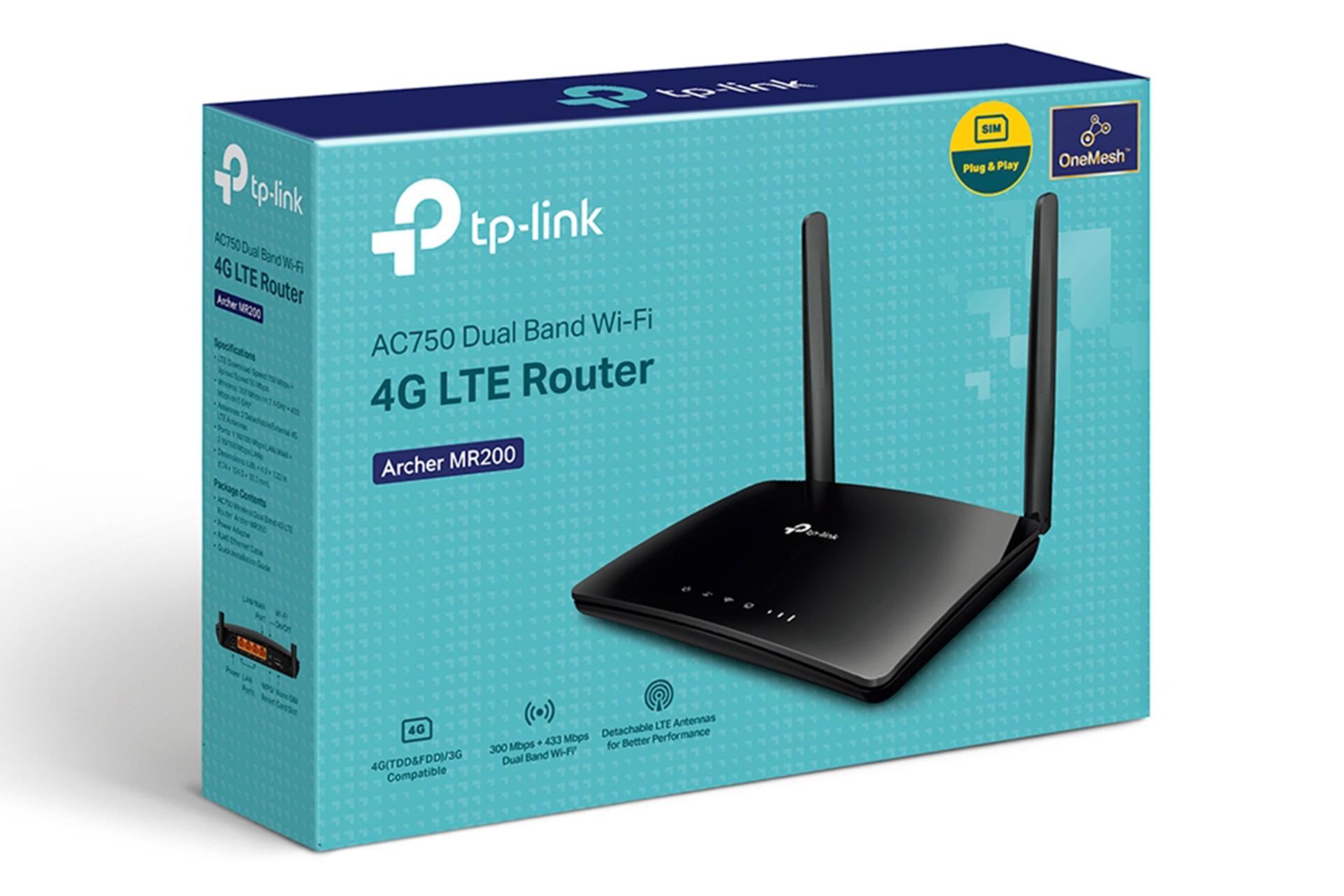 جعبه مودم و روتر سیم‌ کارتی تی پی لینک TP-Link Archer MR200 V5.2