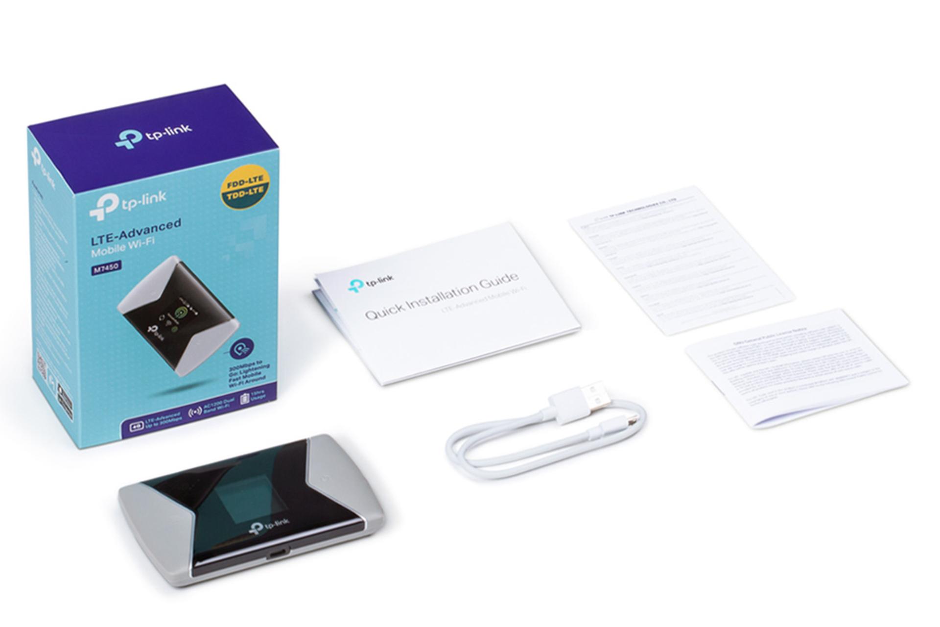 اقلام همراه مودم و روتر سیم‌ کارتی تی پی لینک TP-Link M7450 V1