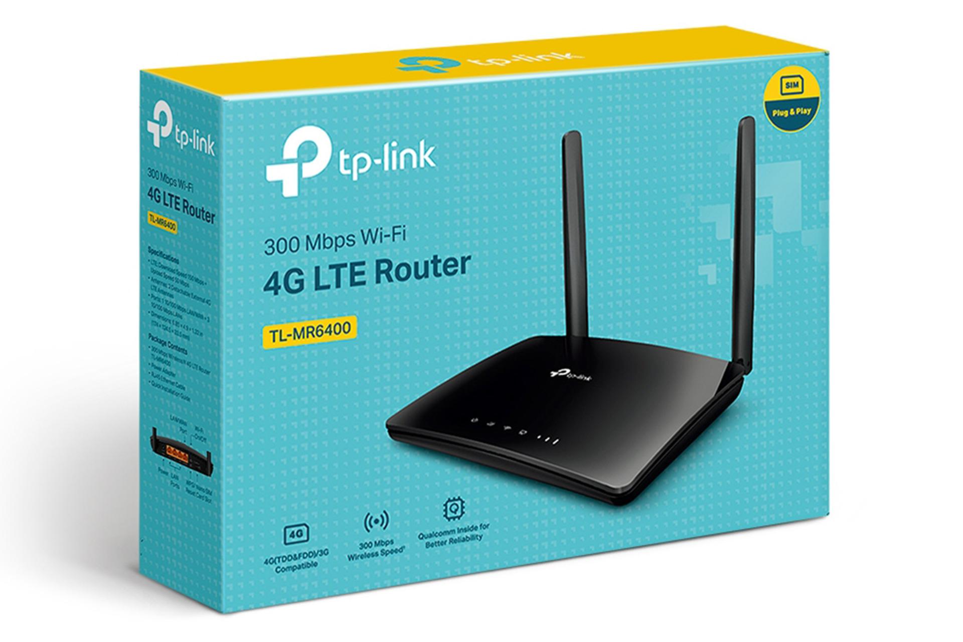 جعبه مودم و روتر سیم‌ کارتی تی پی لینک TP-Link TL-MR6400 V5.3