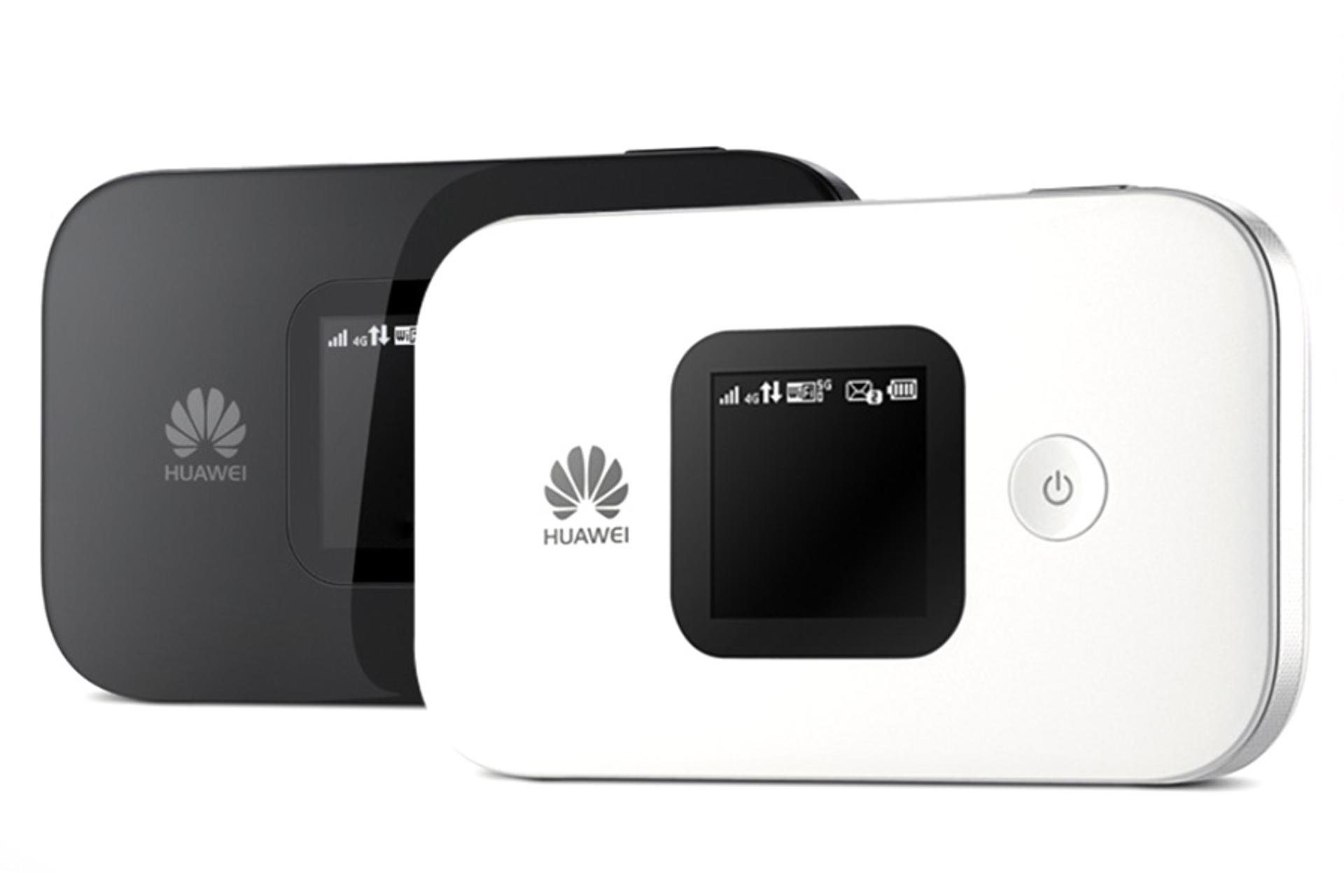 نمای کناری مودم و روتر سیم‌ کارتی هواوی Huawei E5577