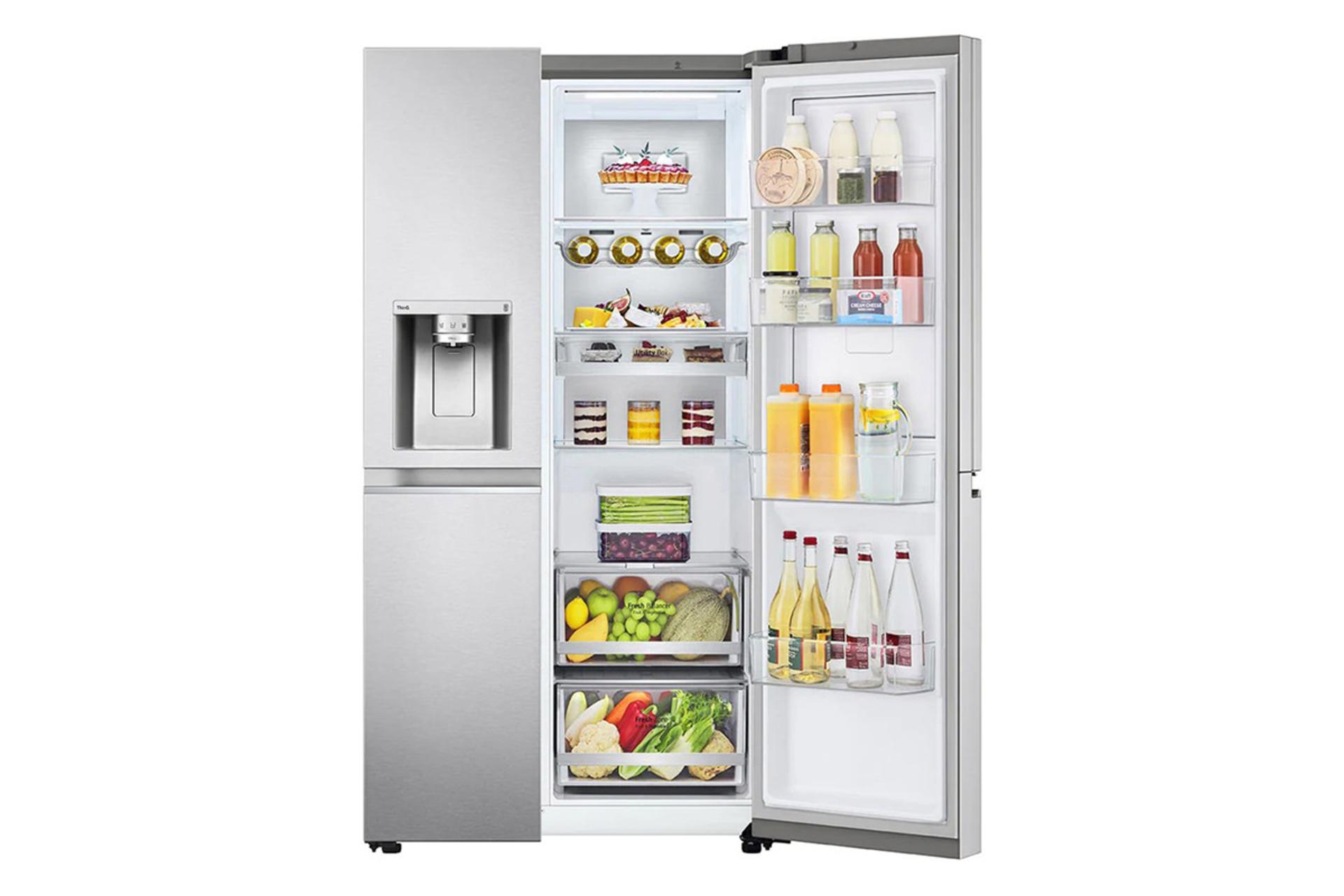 یخچال فریزر ال جی LG GC-J257 رنگ نقره ای