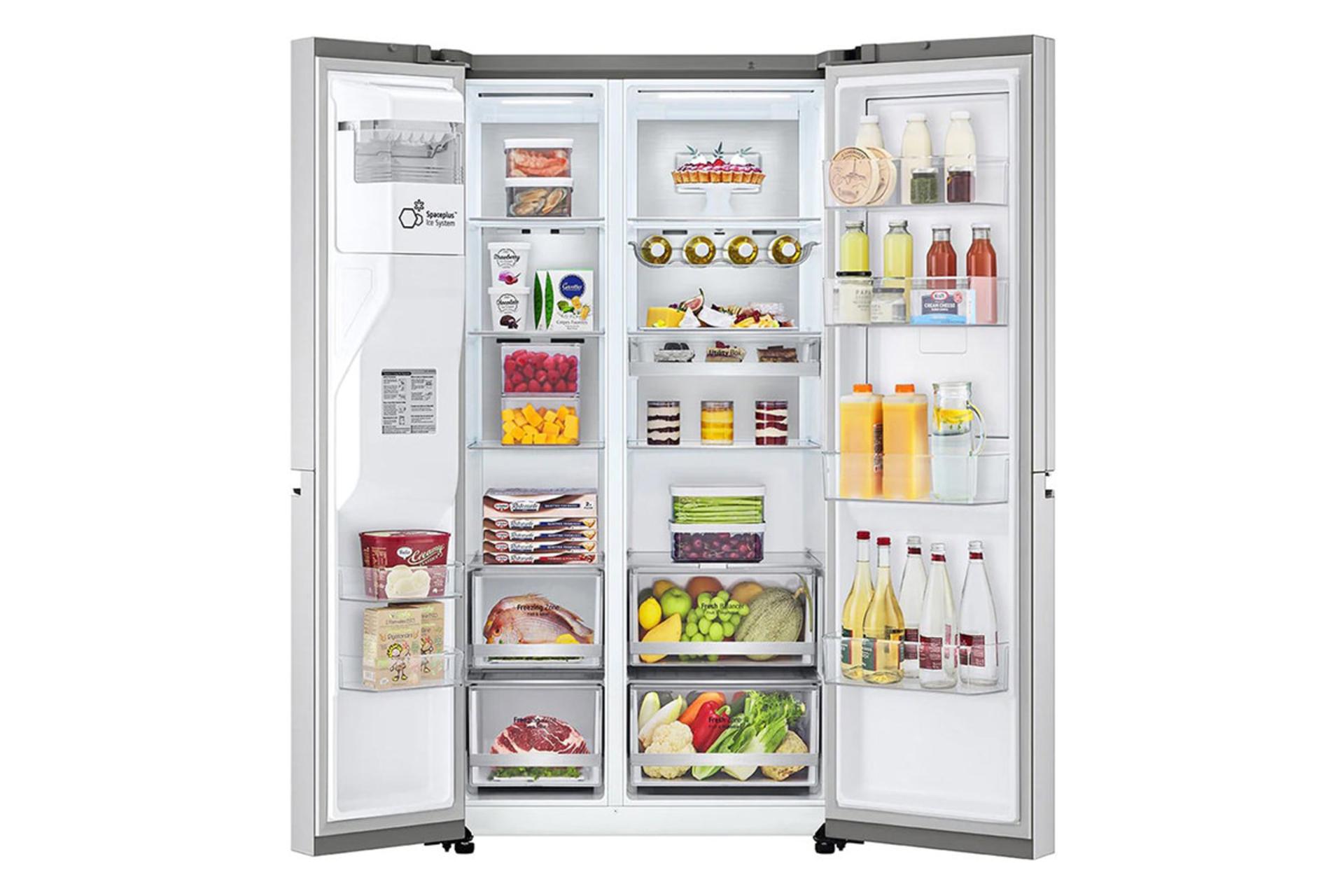 یخچال فریزر ال جی LG GC-J257 نمای داخل