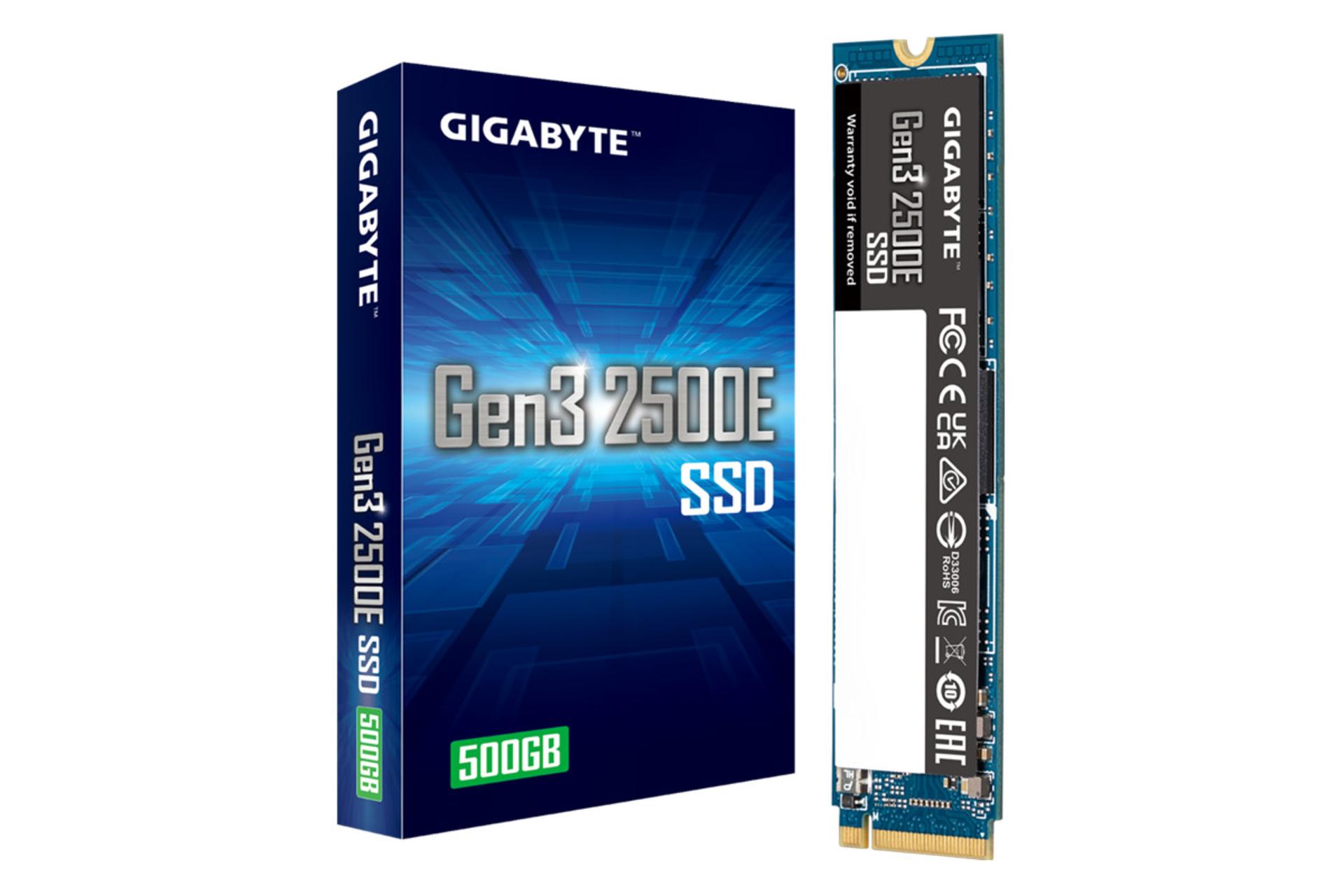 جعبه SSD گیگابایت Gen3 2500E NVMe M.2 ظرفیت 500 گیگابایت