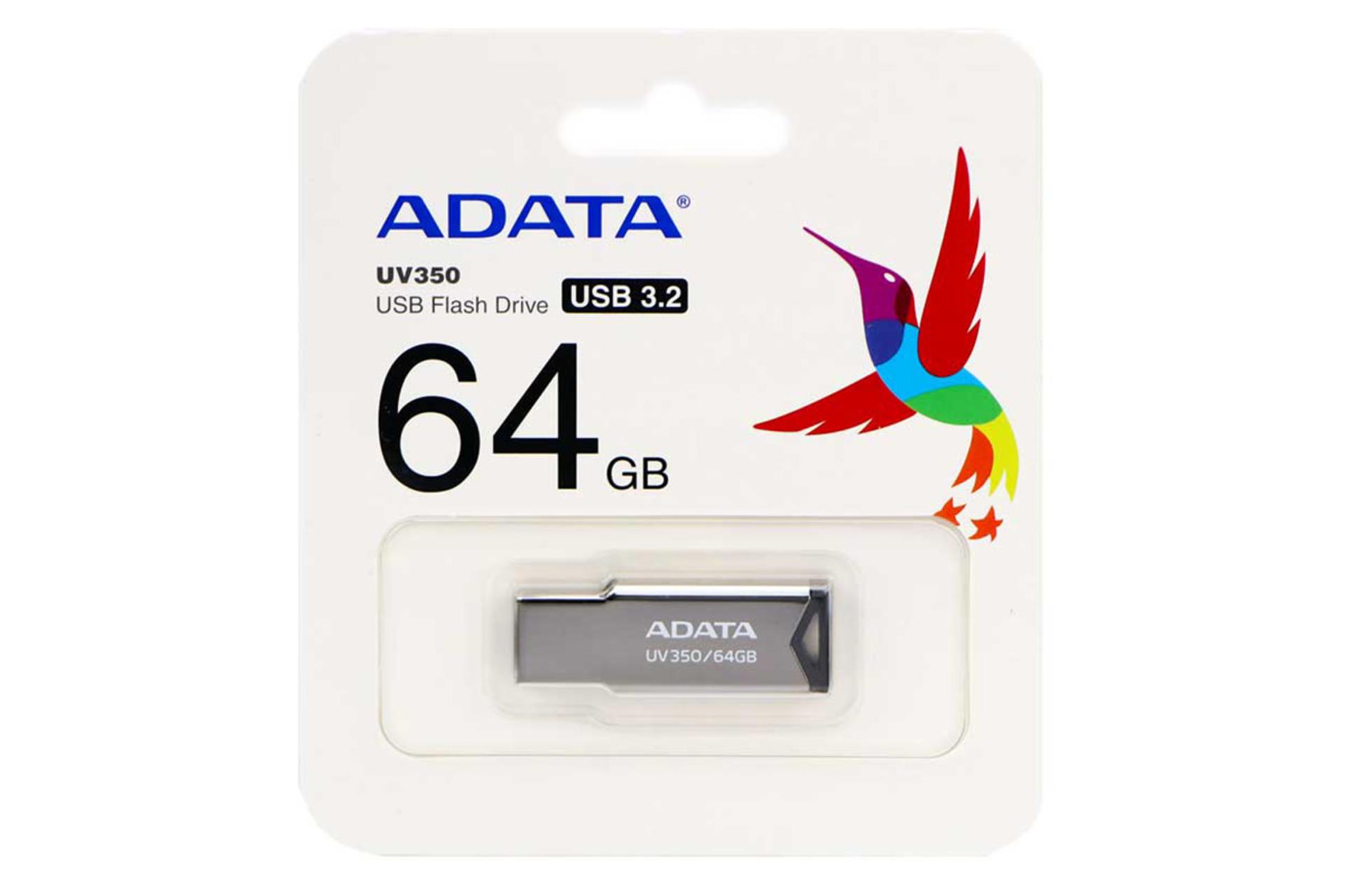 جعبه فلش مموری ای دیتا مدل UV350 ظرفیت 64 گیگابایت