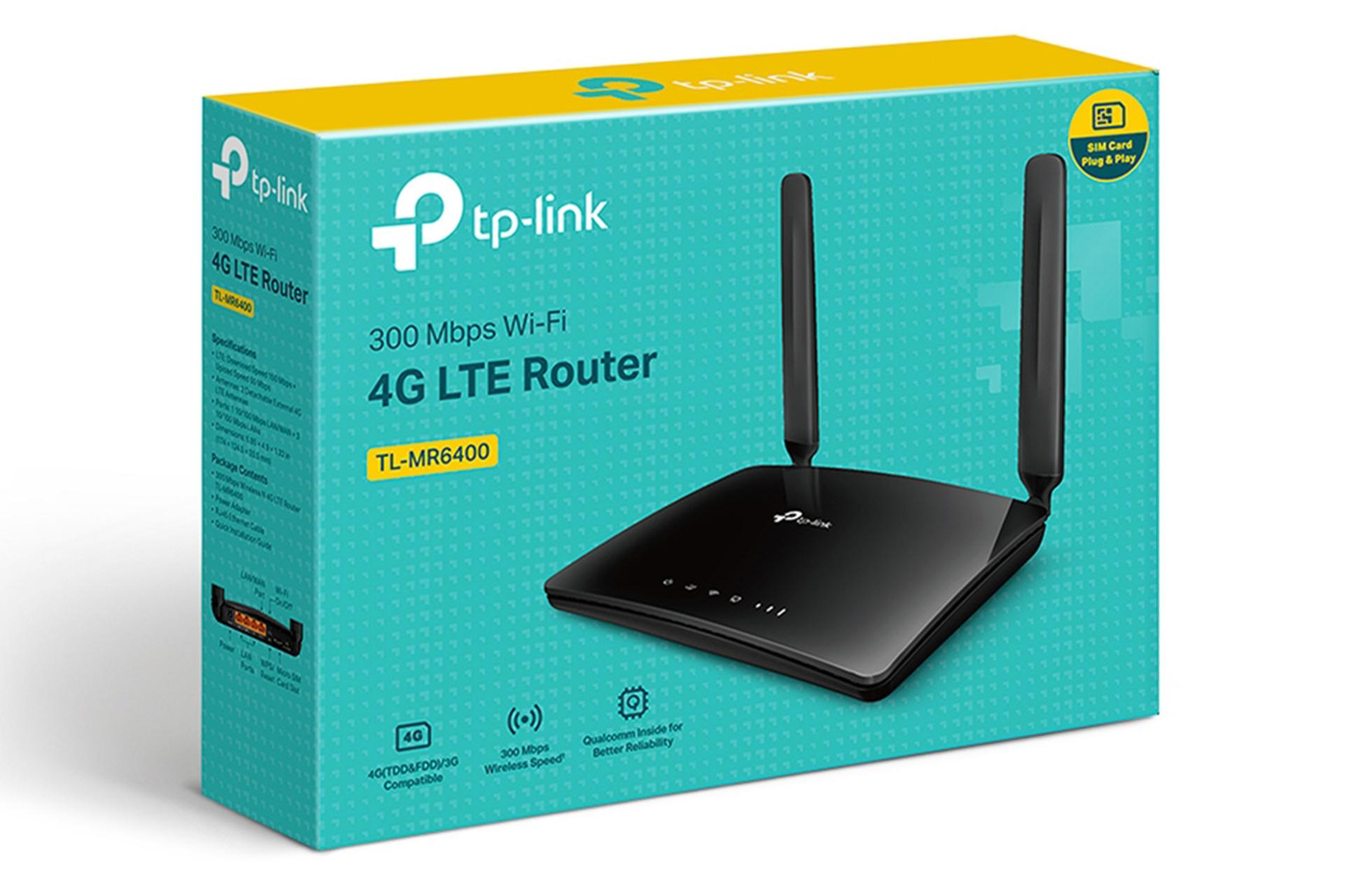 جعبه مودم و روتر سیم‌ کارتی تی پی لینک TP-Link TL-MR6400 V5