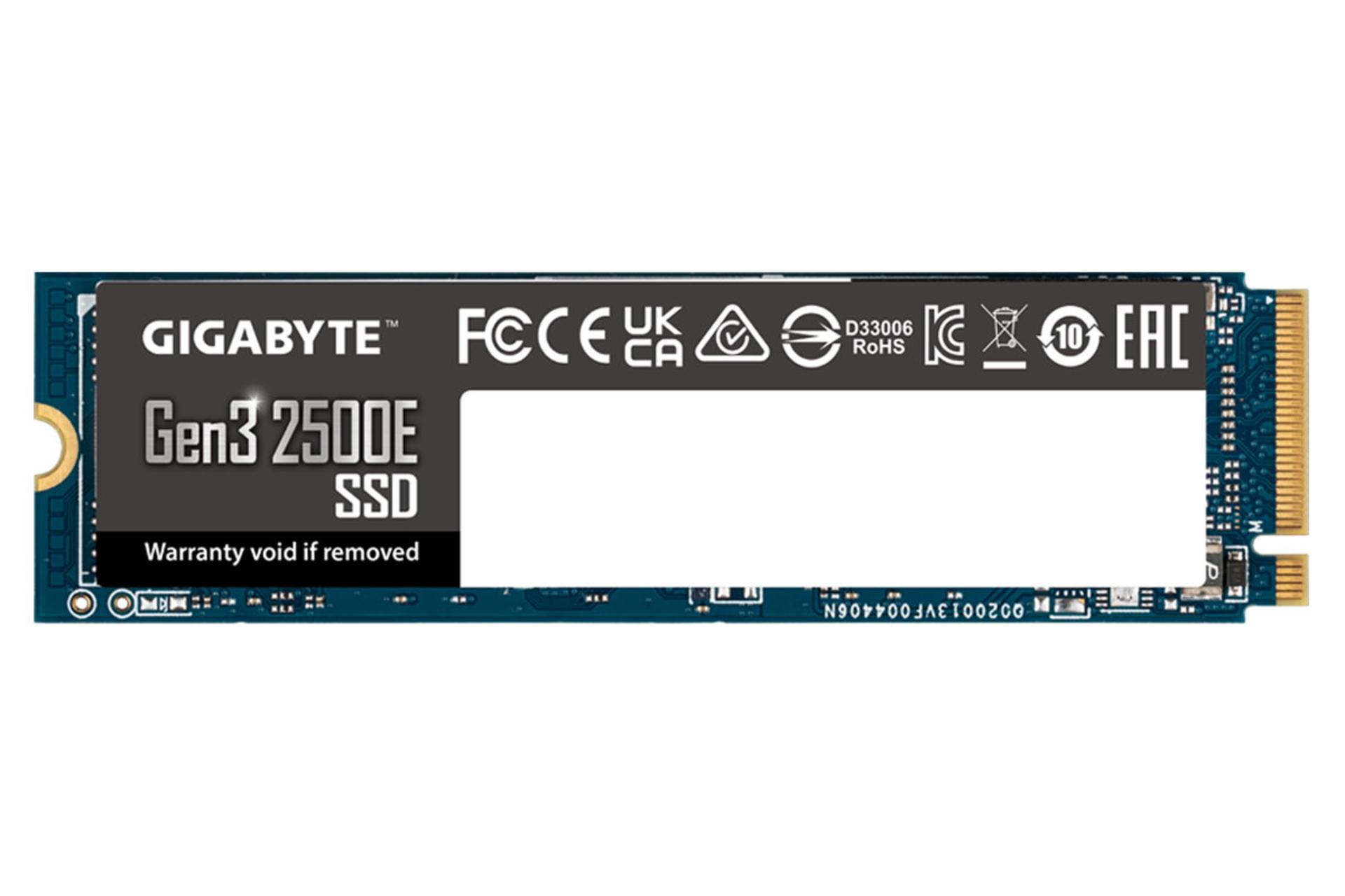 SSD گیگابایت Gen3 2500E NVMe M.2 ظرفیت 500 گیگابایت
