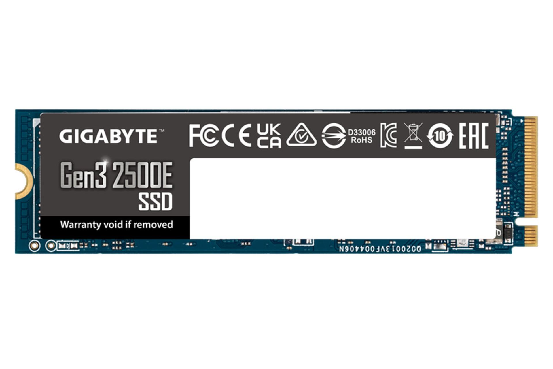 SSD گیگابایت Gen3 2500E NVMe M.2 ظرفیت 1 ترابایت
