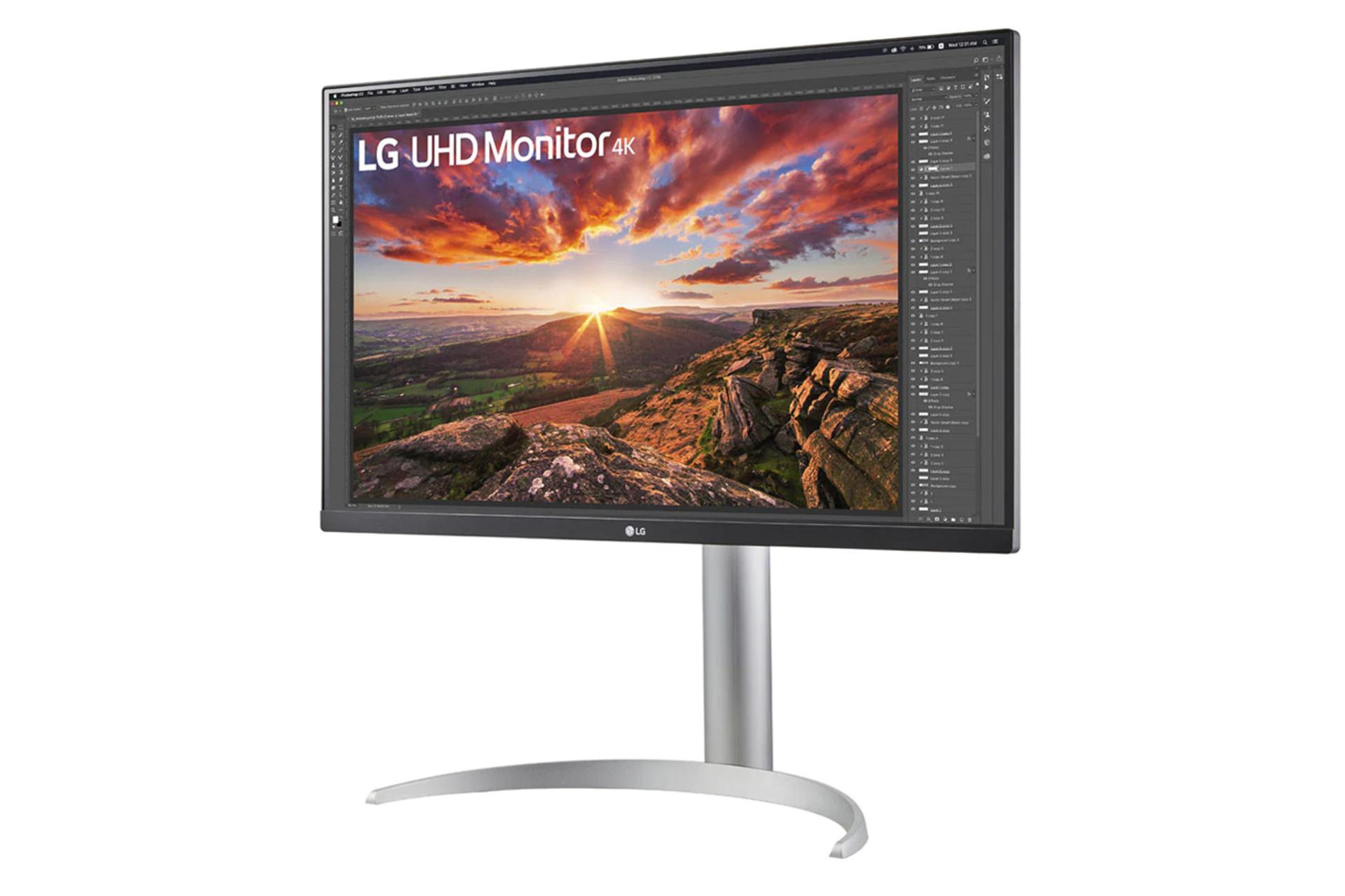 ابعاد مانیتور ال جی 27 اینچ مدل LG 27UP850N
