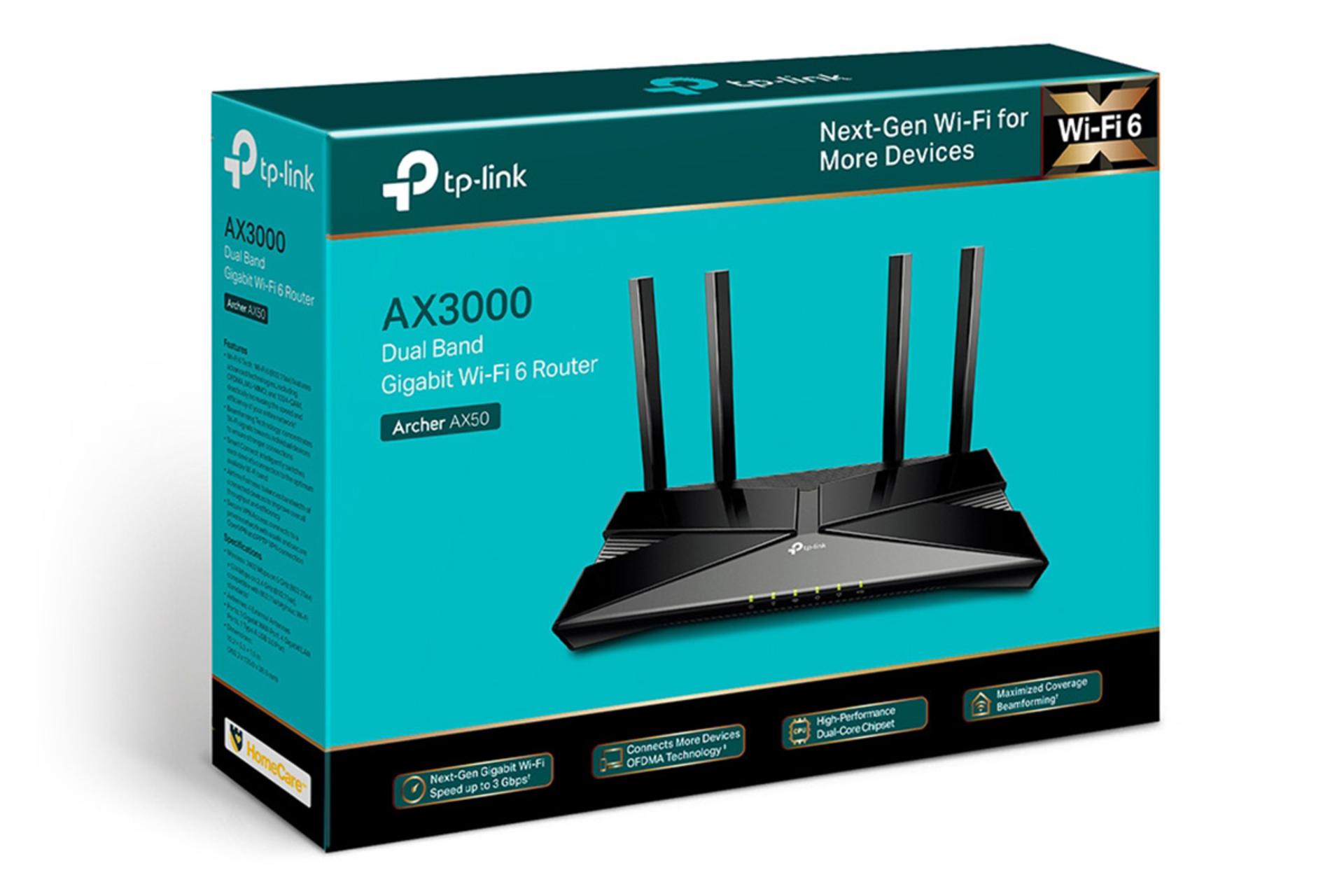 مرجع متخصصين ايران جعبه روتر تي پي لينك TP-Link Archer AX50