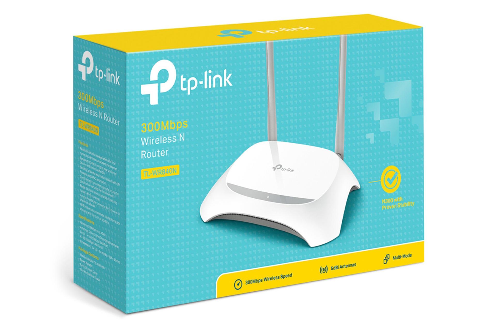 جعبه روتر تی پی لینک TP-Link TL-WR840N V6.20