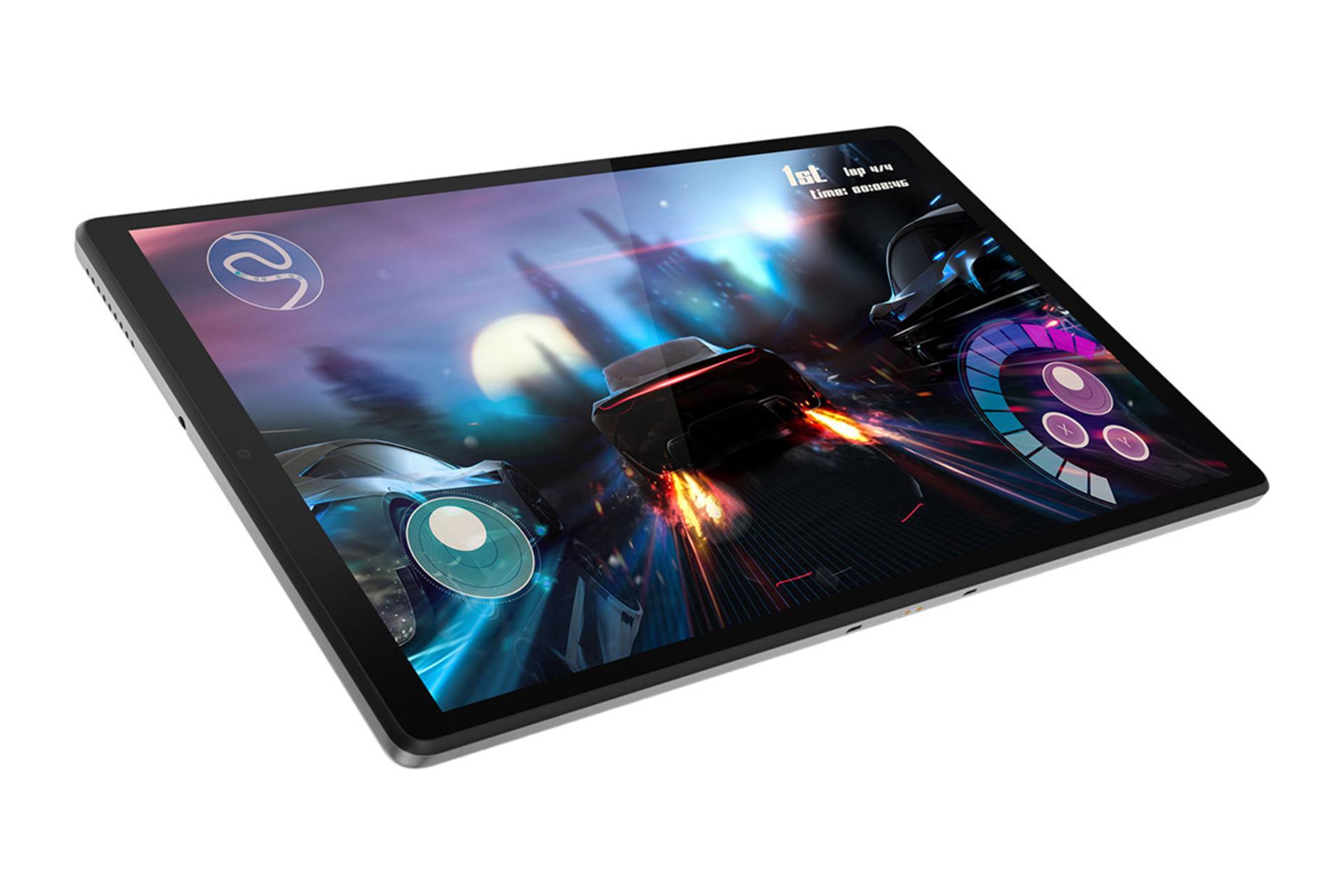 نمای جلو تبلت لنوو M10 FHD Plus در حالت بازی