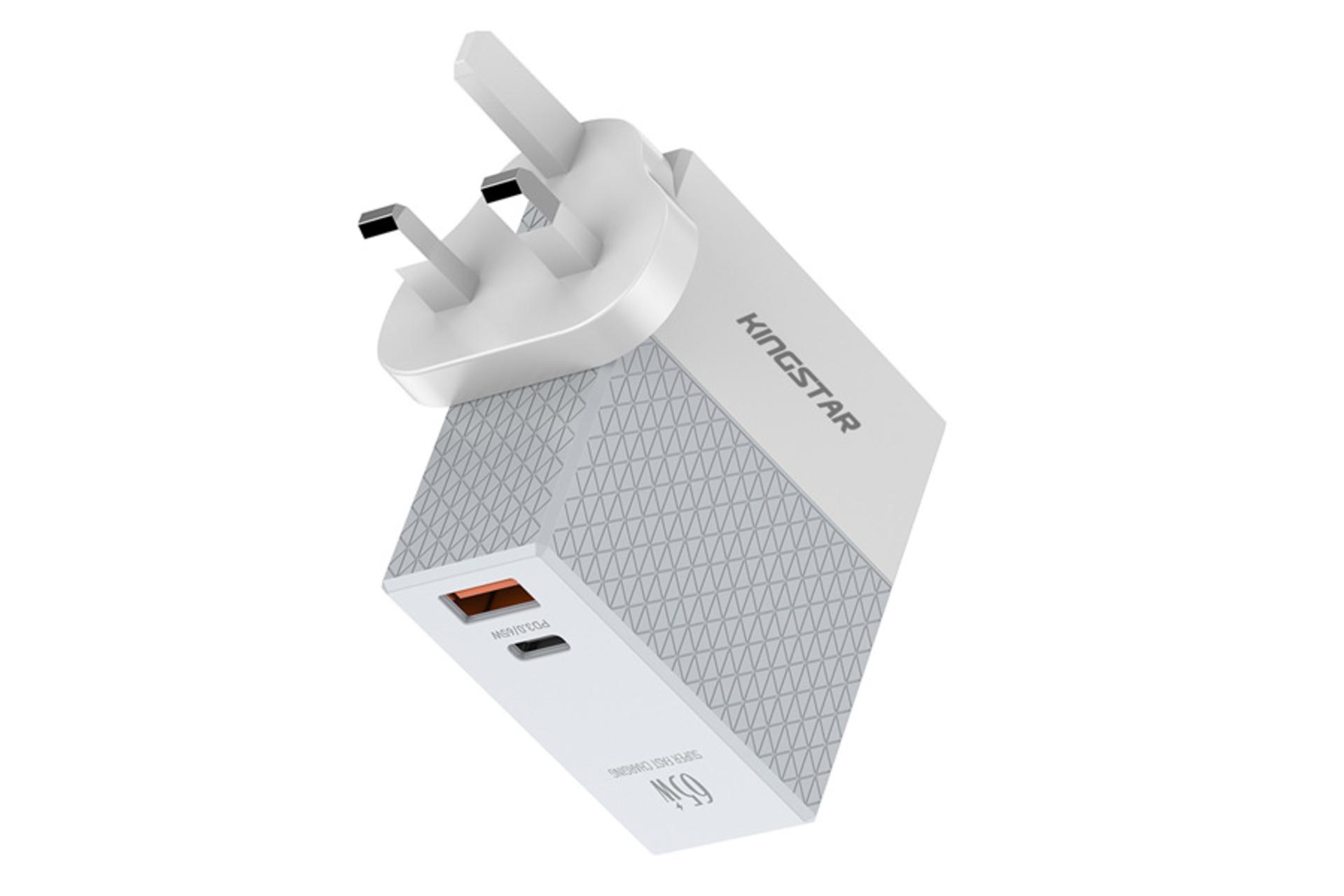 دوشاخه انگلیسی شارژر کینگ استار KW295PQ