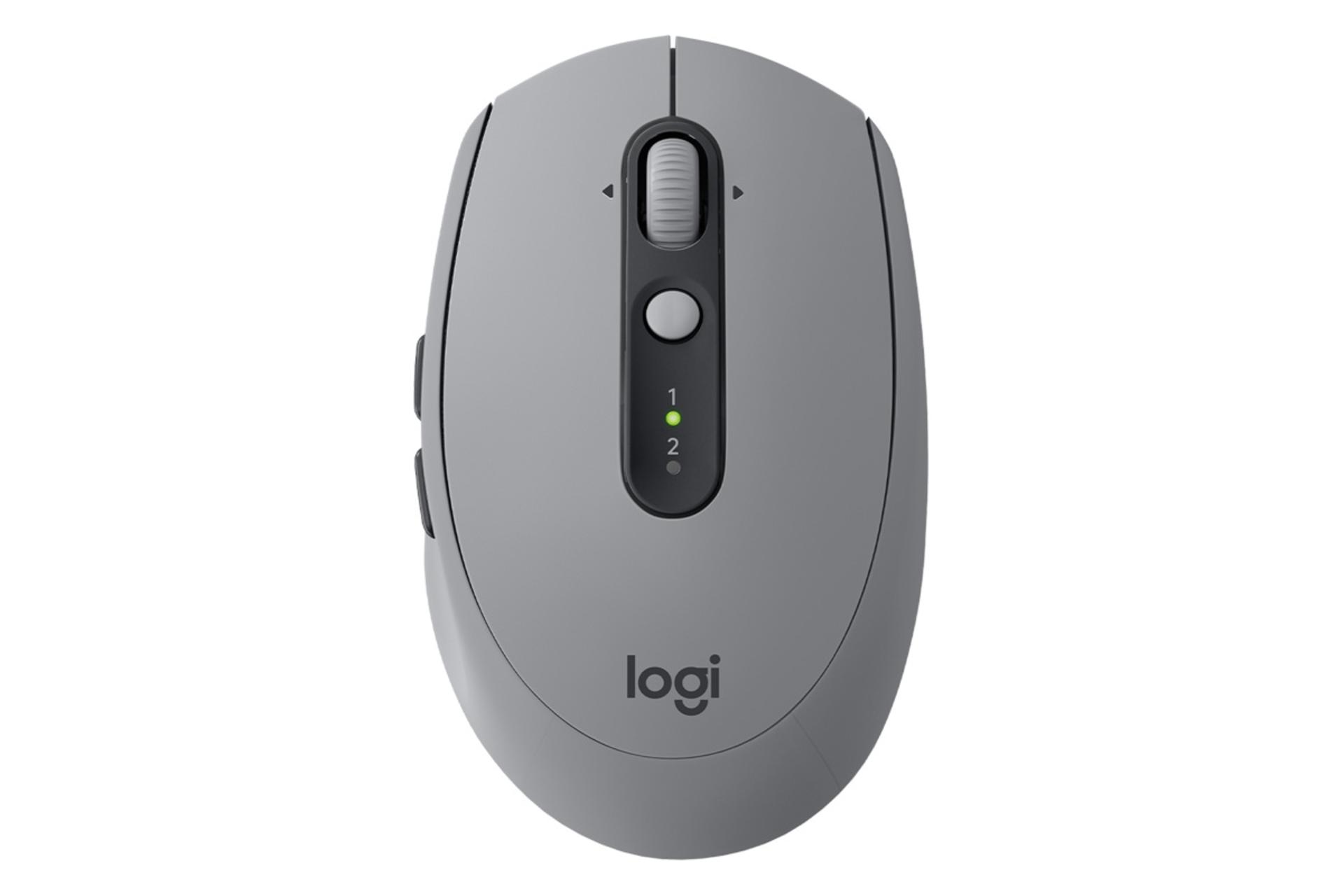 نمای روبرو ماوس لاجیتک M590 خاکستری