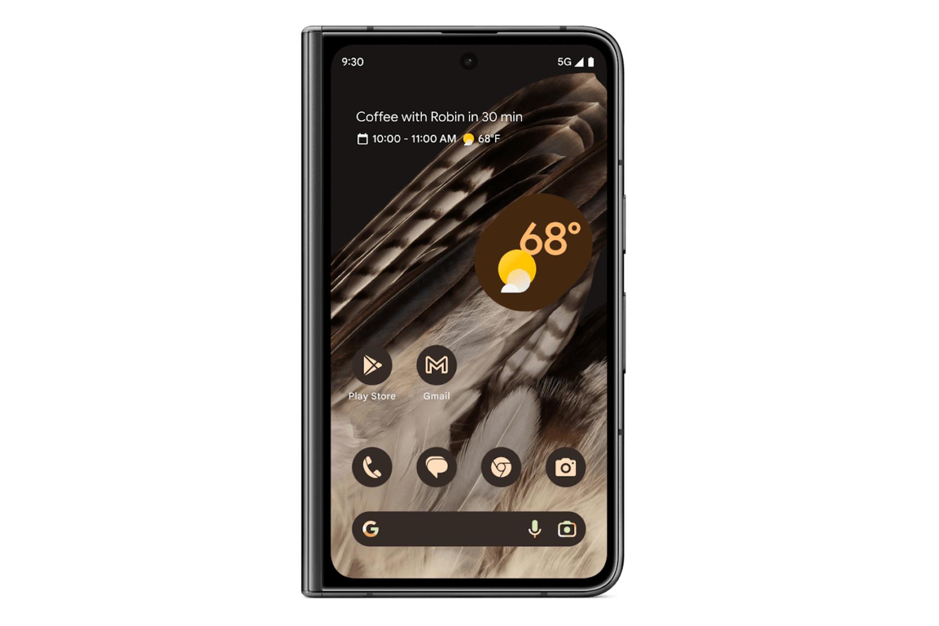 پنل جلو گوشی موبایل پیکسل فولد گوگل / Google Pixel Fold مشکی