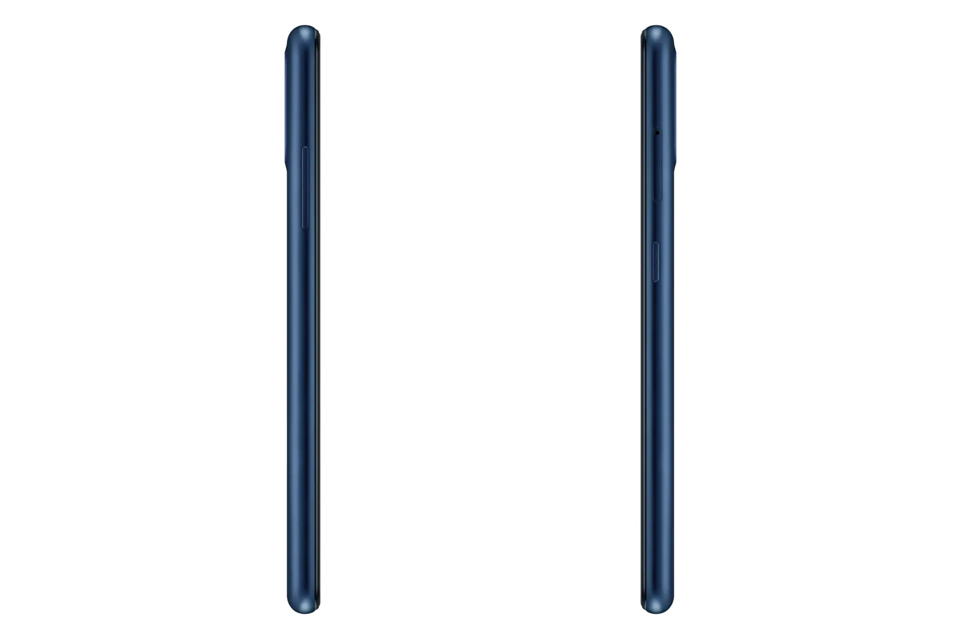 نمای کناری موبایل گلکسی A01 سامسونگ رنگ آبی
