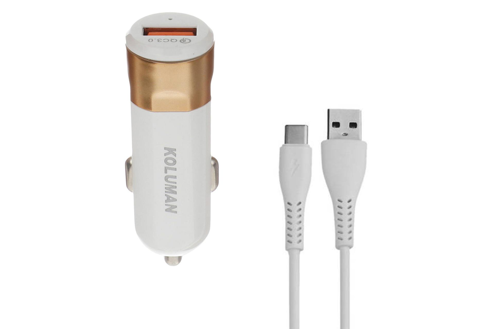 شارژر کلومن KC-C01 همراه کابل MicroUSB