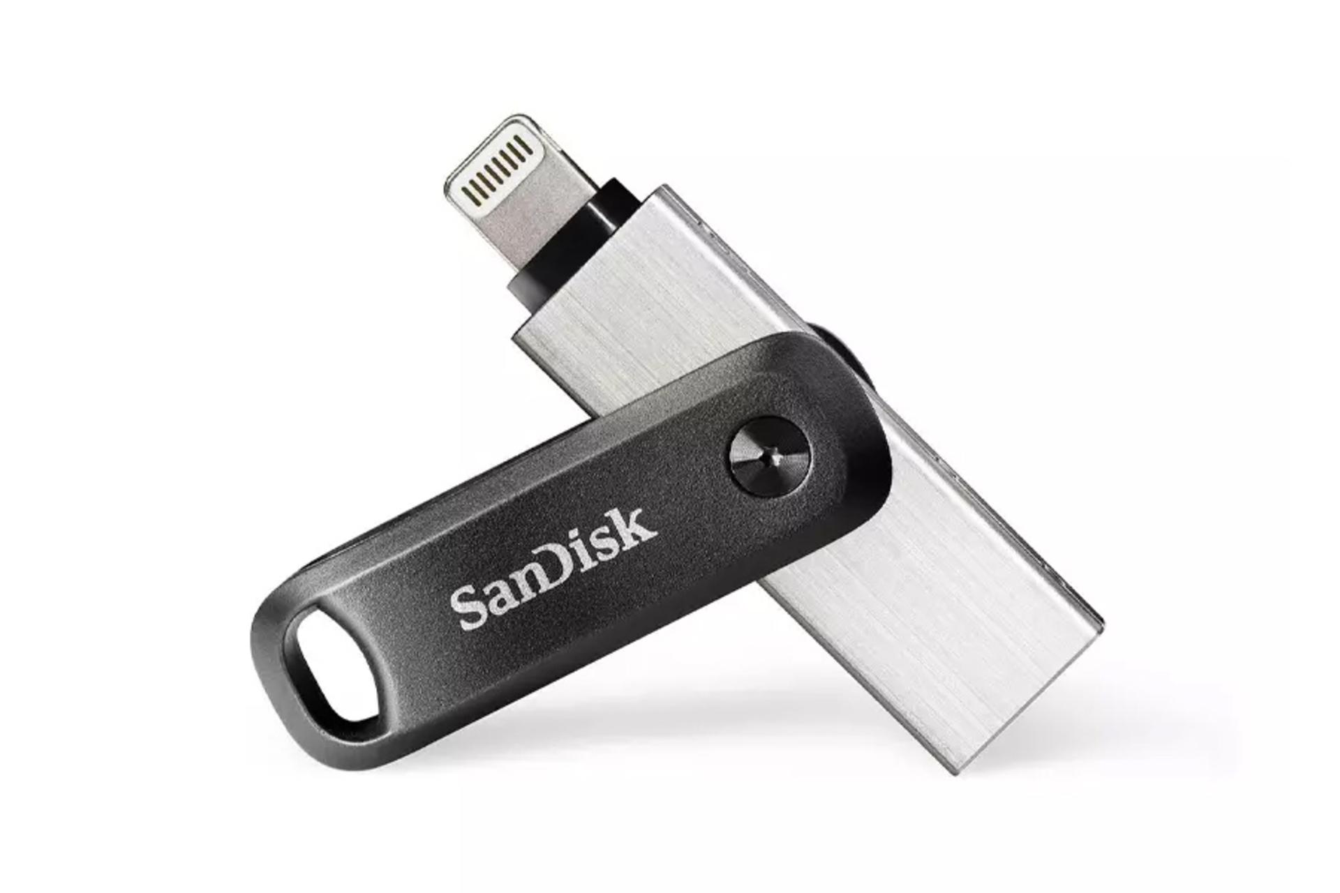 درگاه لایتنینگ فلش مموری سن دیسک مدل iXpand Go