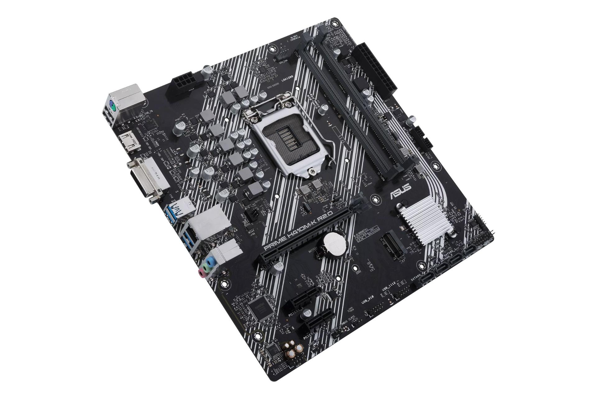 مادربرد ایسوس PRIME H410M-K R2.0 نمای بالا