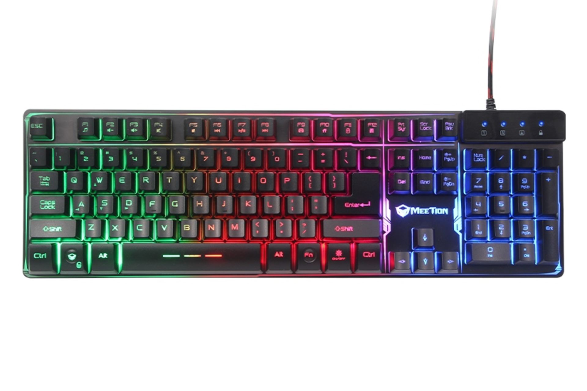 نمای روبرو کیبورد میشن Meetion K9300