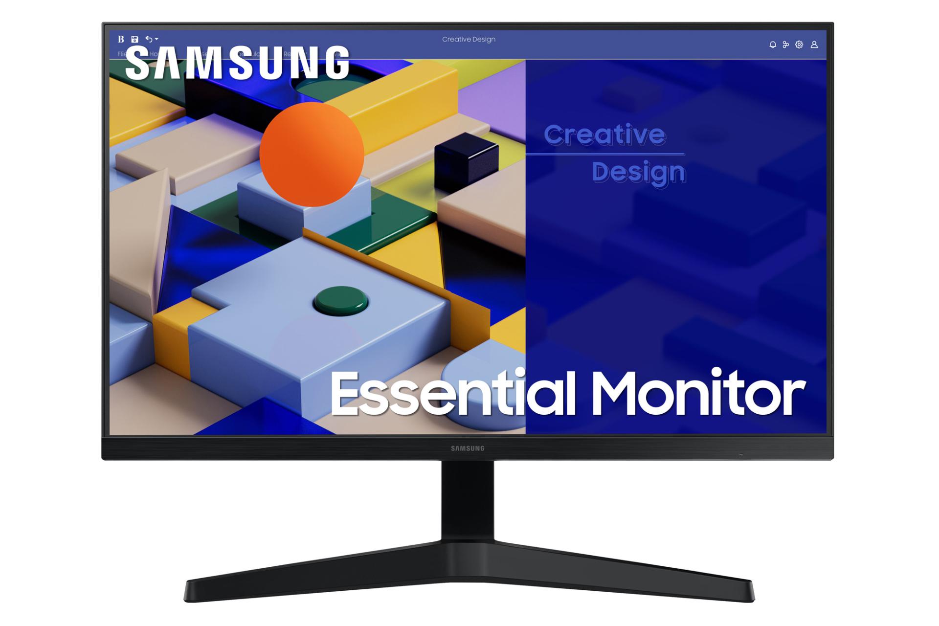مرجع متخصصين ايران مانيتور سامسونگ 27 اينچ مدل Essential Monitor S3 S31C LS27C310EAMXUE نماي جلو