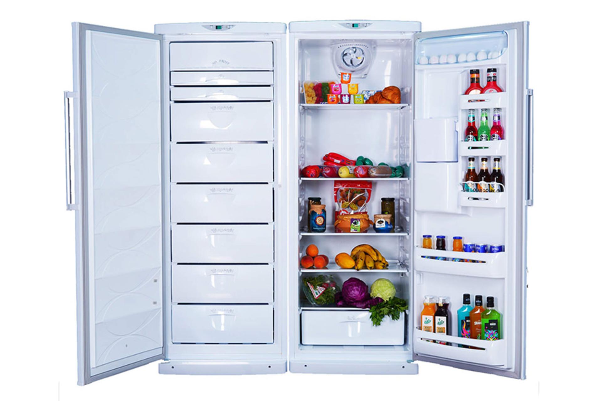 یخچال فریزر پارس Pars PRH17631EW/W FRZNF170 نمای داخل