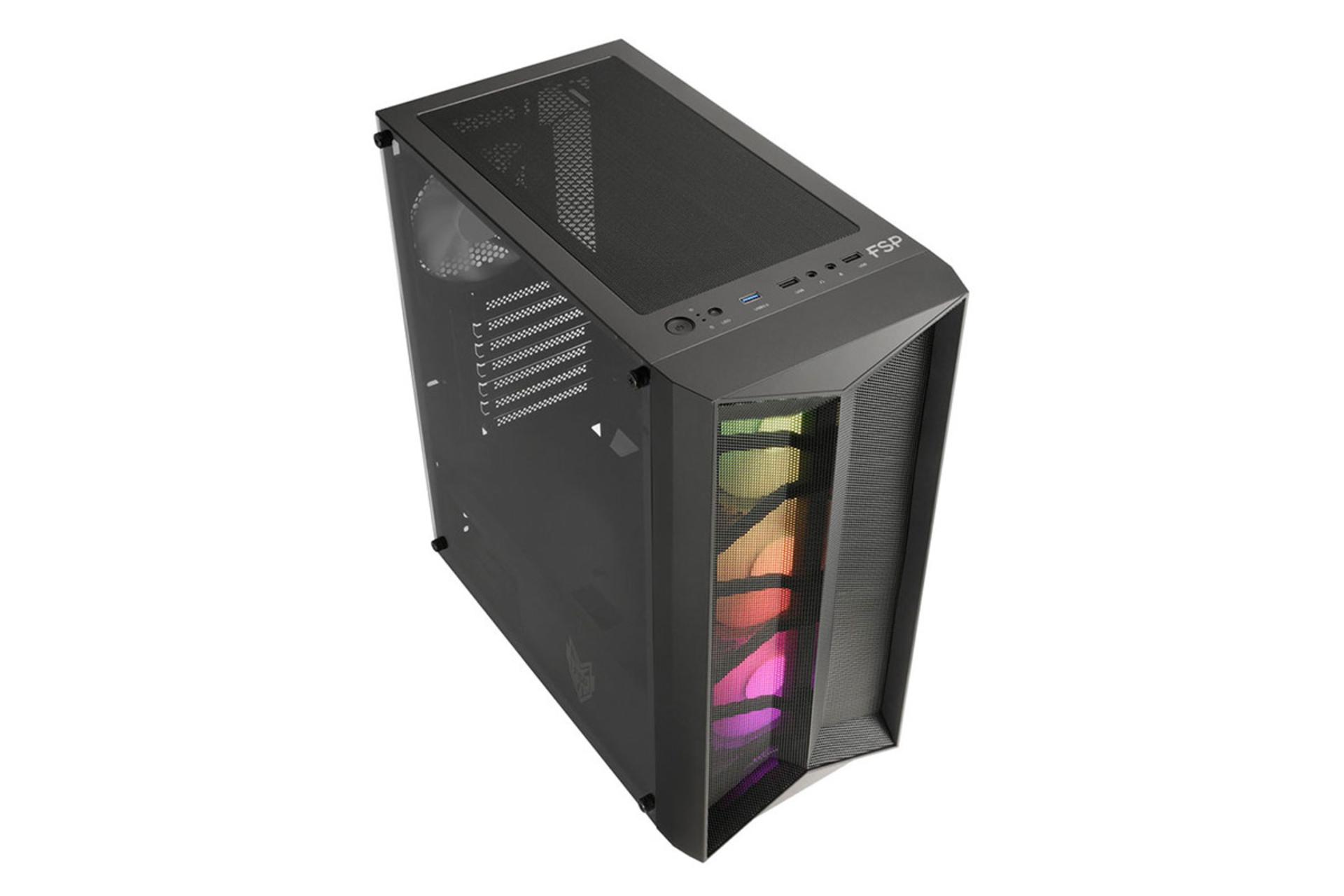 نمای نیم رخ جلو، بالا و سمت چپ کیس کامپیوتر اف اس پی CMT 211A