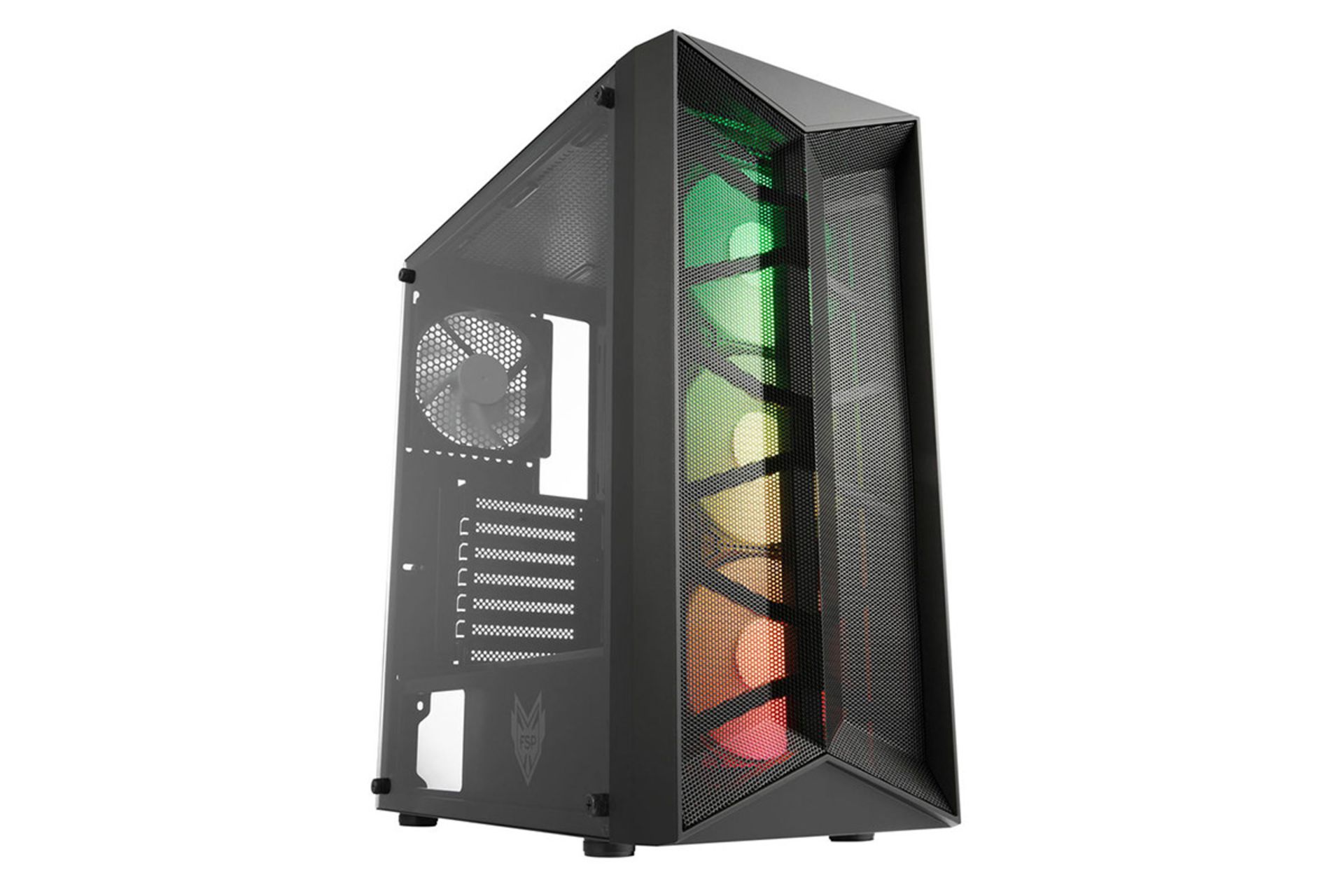 نمای نیم رخ جلو و سمت چپ کیس کامپیوتر اف اس پی CMT 211A