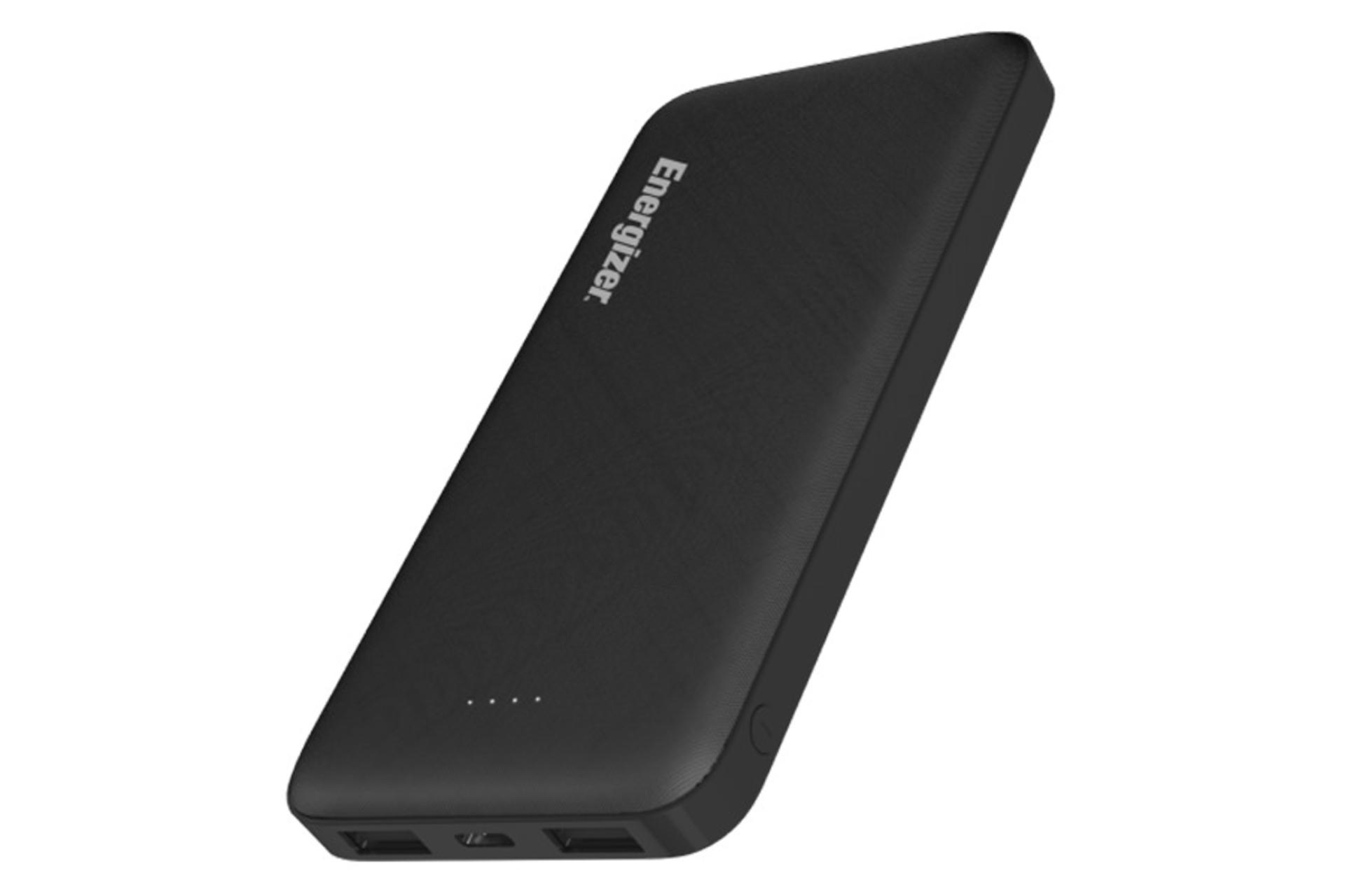 نیمرخ چپ پاور بانک انرجایزر UE10064 با ظرفیت 10000 میلی‌آمپرساعت