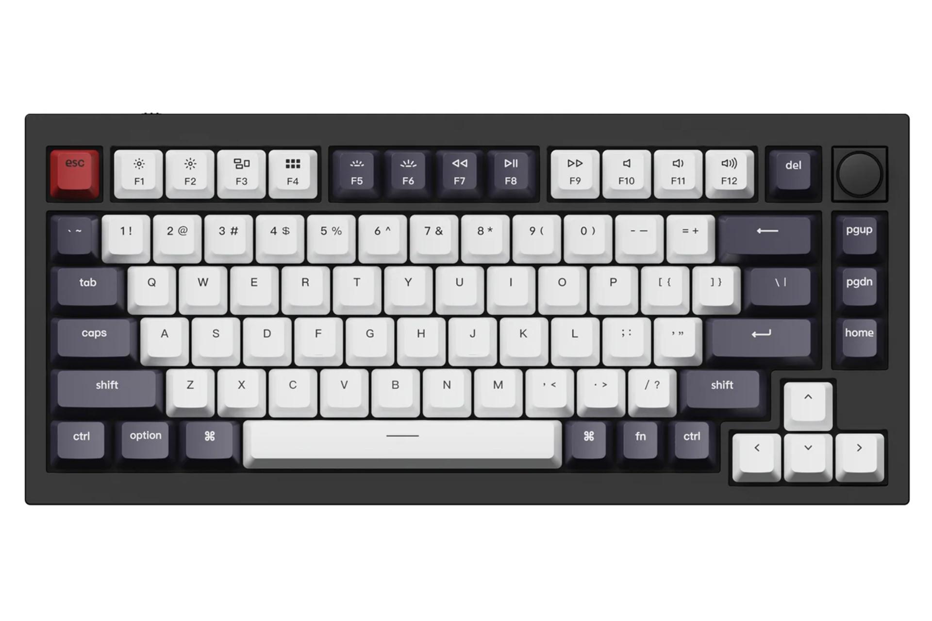 ابعاد کیبورد کی کرون Q1 QMK