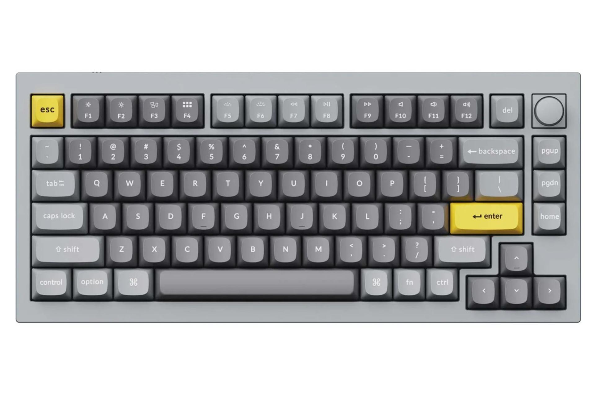 کیبورد کی کرون Q1 QMK خاکستری