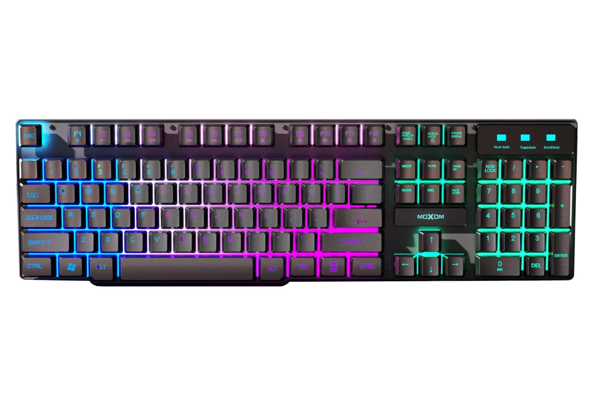 کیبورد موکسوم Moxom MX-KB09 نمای بالا