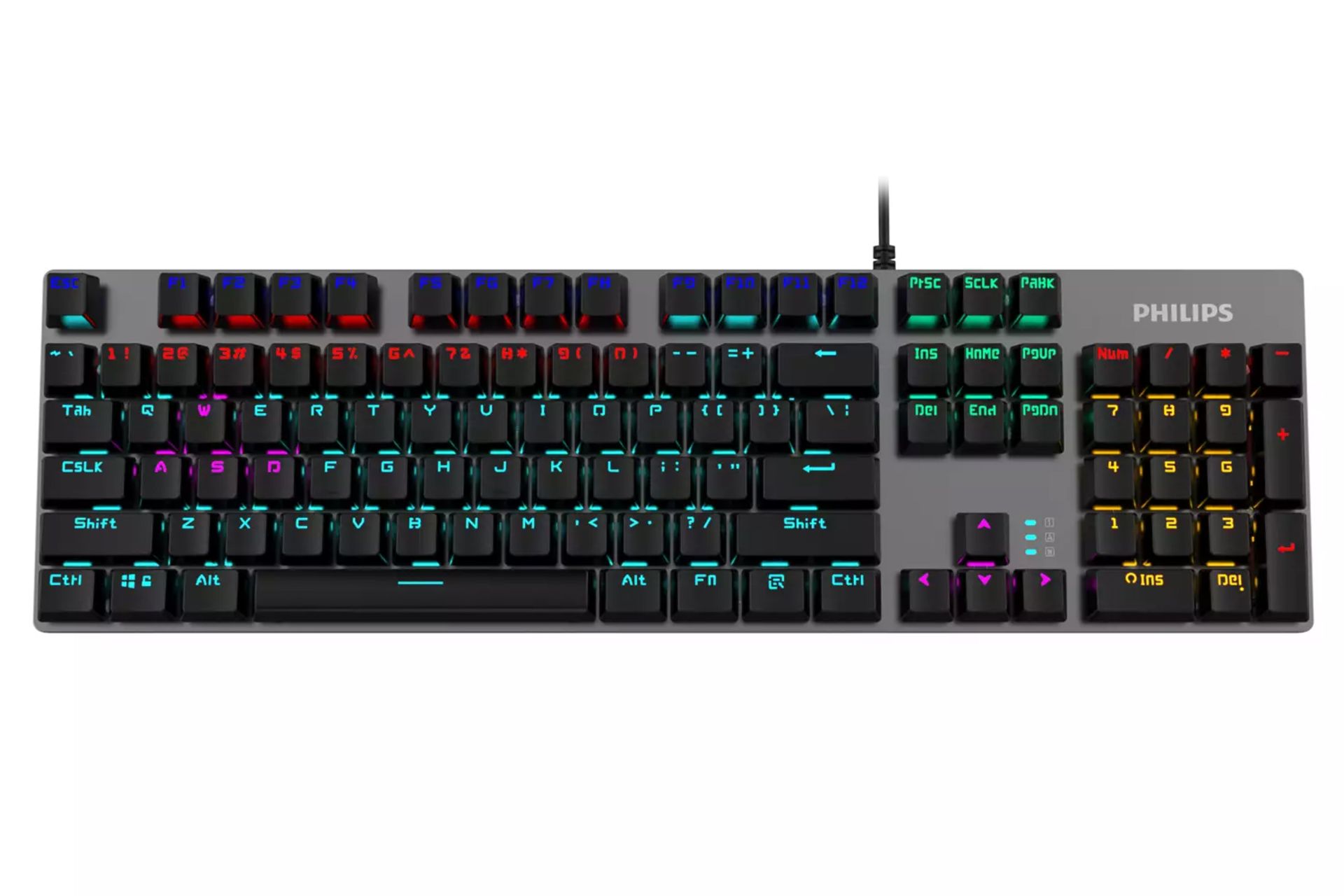 کیبورد فیلیپس Philips 8401BQM نمای بالا