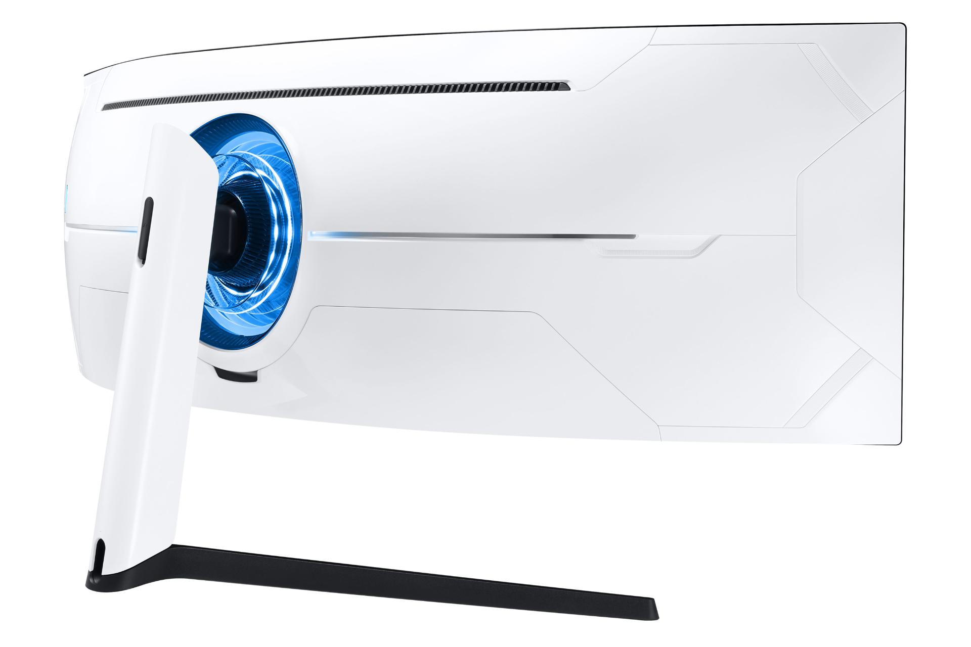 نمای پشت مانیتور ادیسه جی 9 49 اینچی سامسونگ مدل C49G95T رنگ سفید
