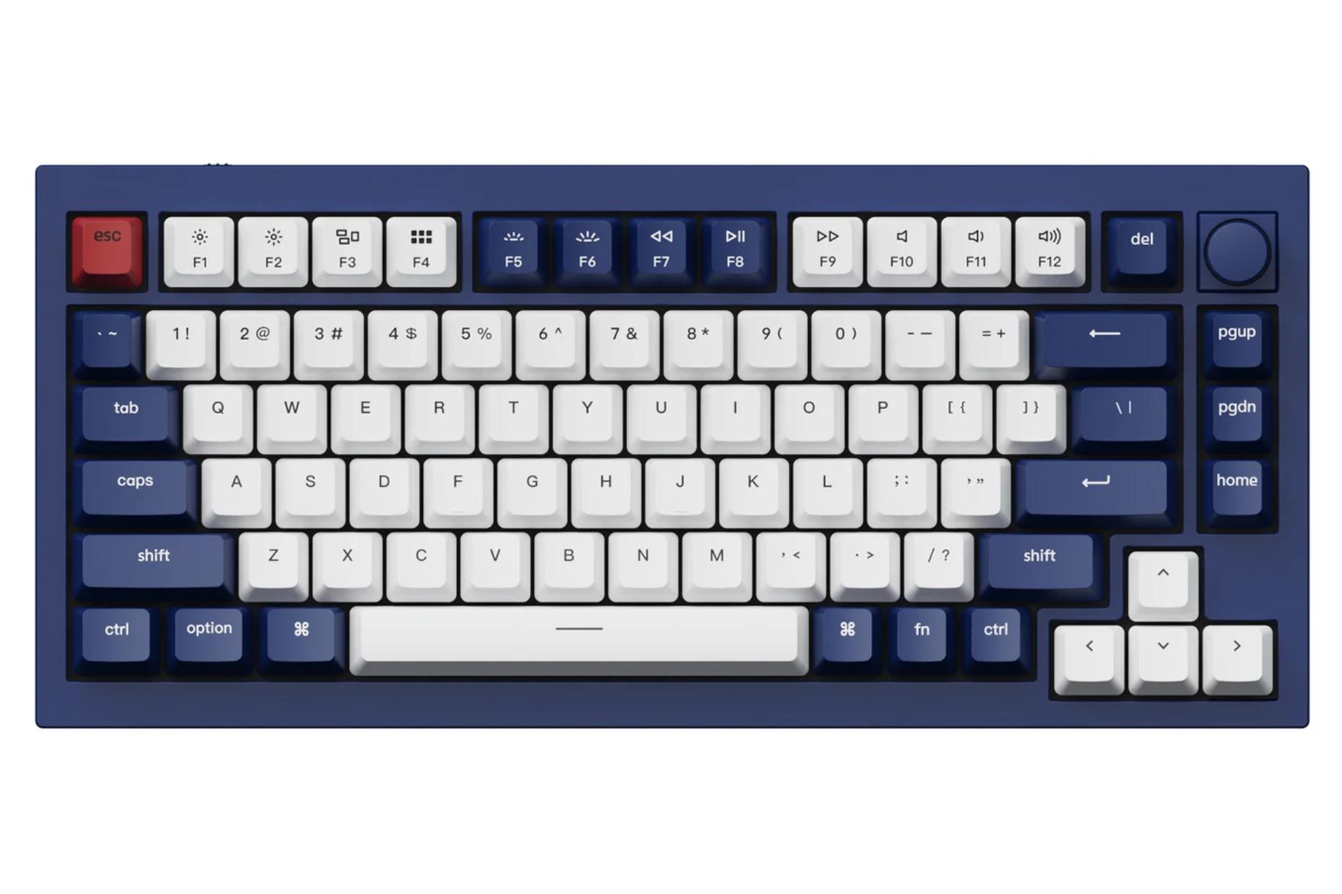 کیبورد کی کرون Q1 QMK آبی