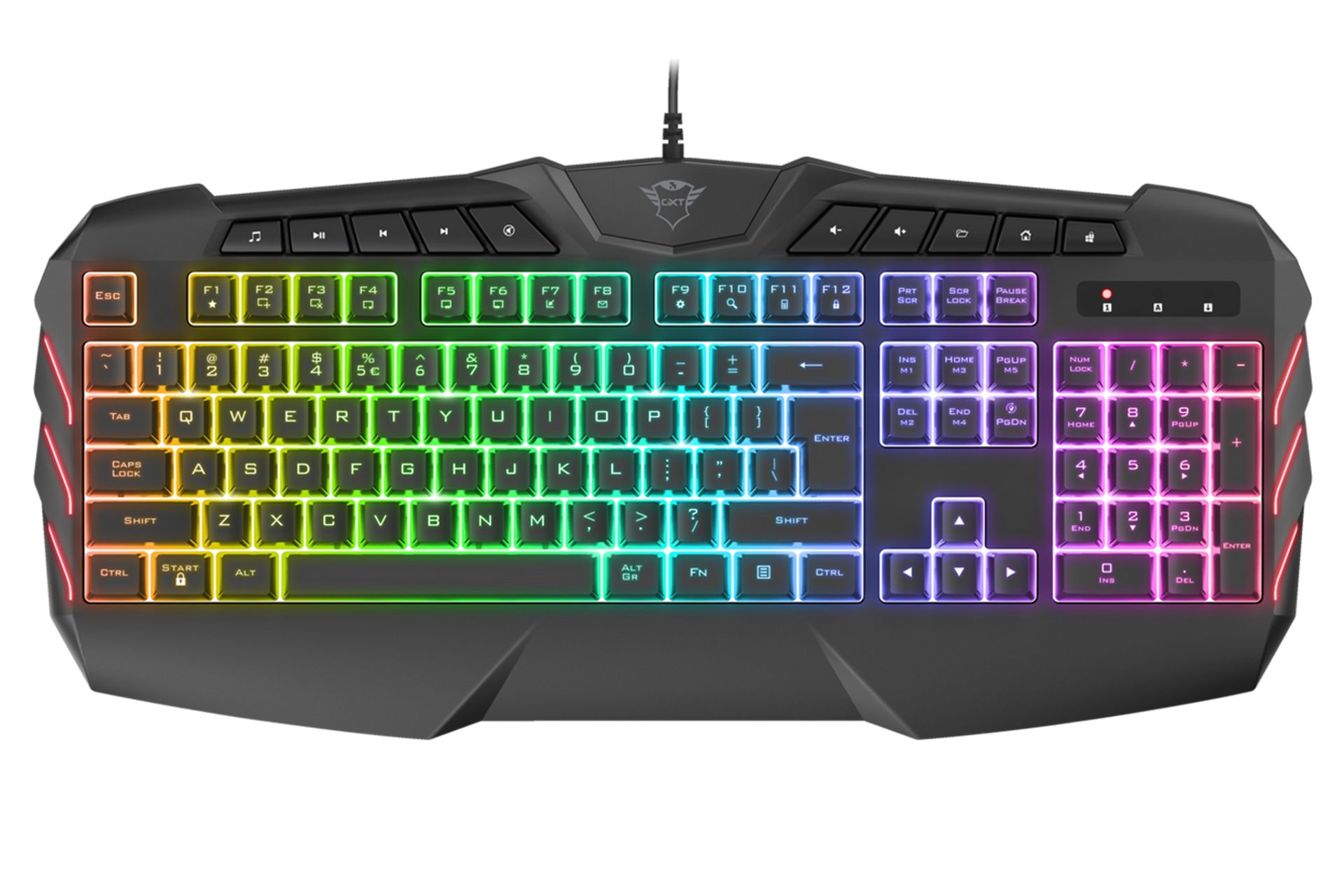 کیبورد تراست Trust GXT 881 ODYSS نمای بالا