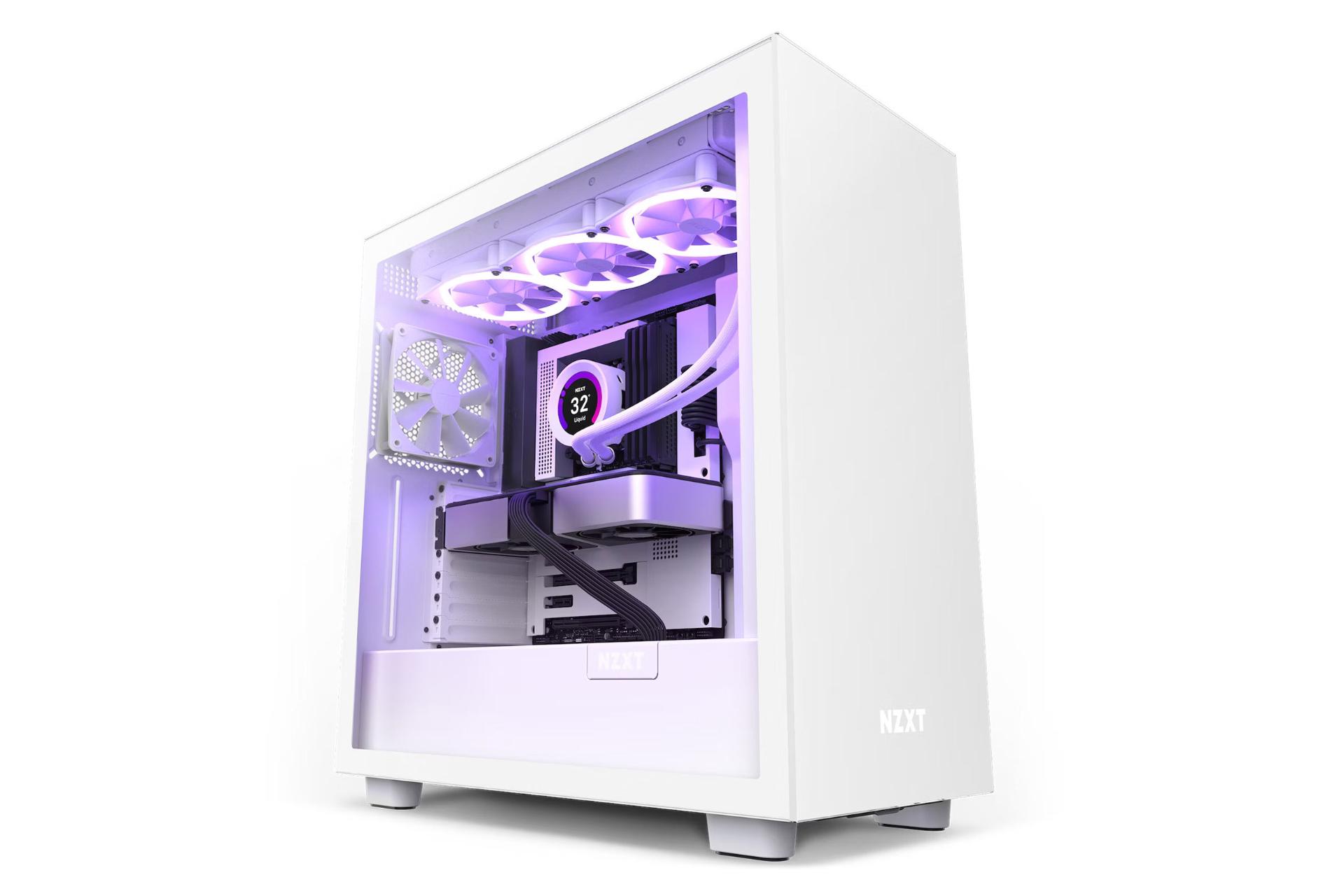 کیس کامپیوتر ان زی ایکس تی NZXT H7 سفید