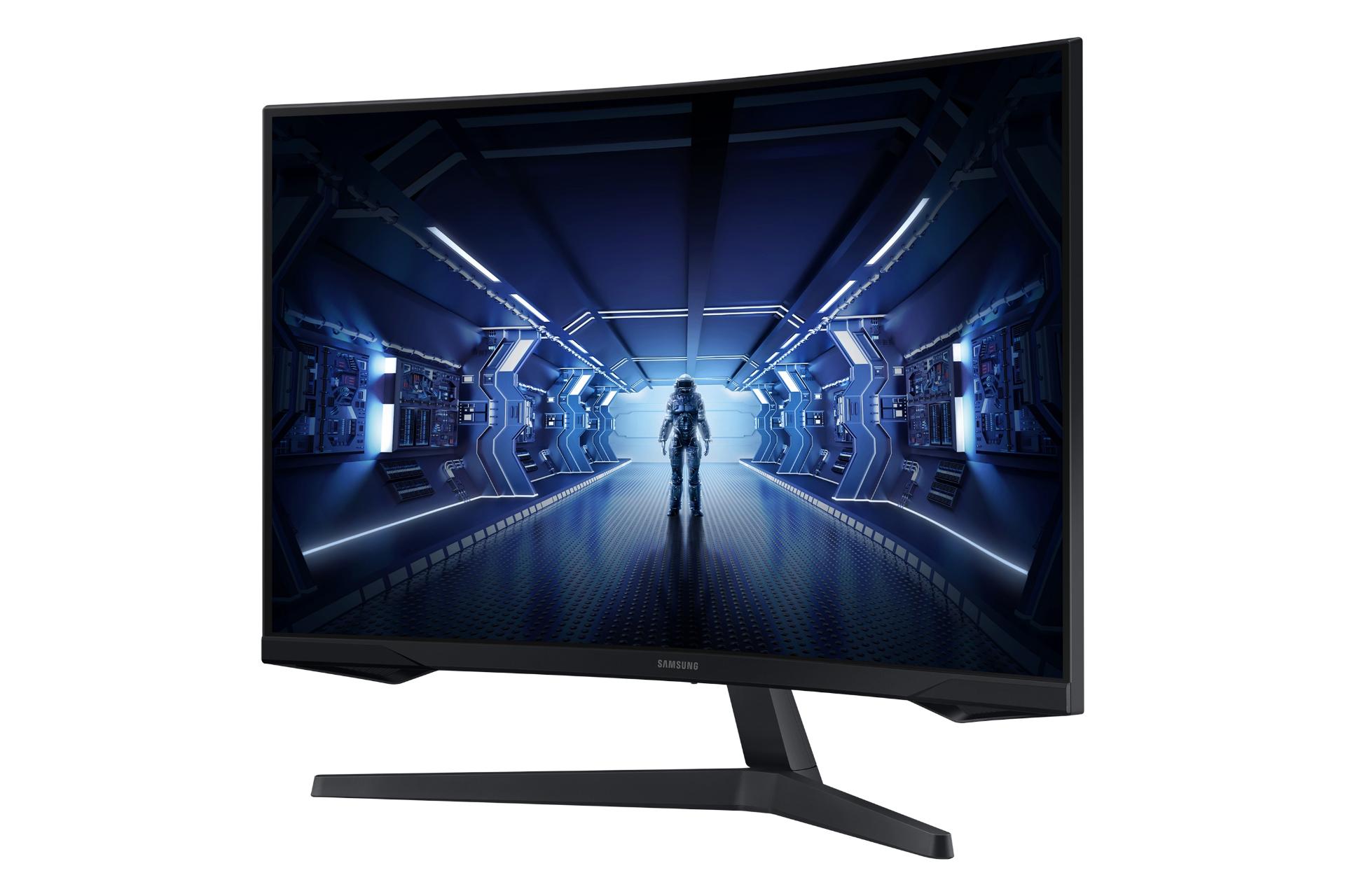 مرجع متخصصين ايران نماي راست پنل جلو مانيتور سامسونگ 32 اينچ مدل اديسه جي 5 Samsung Odyssey G5 LC32G55T QHD