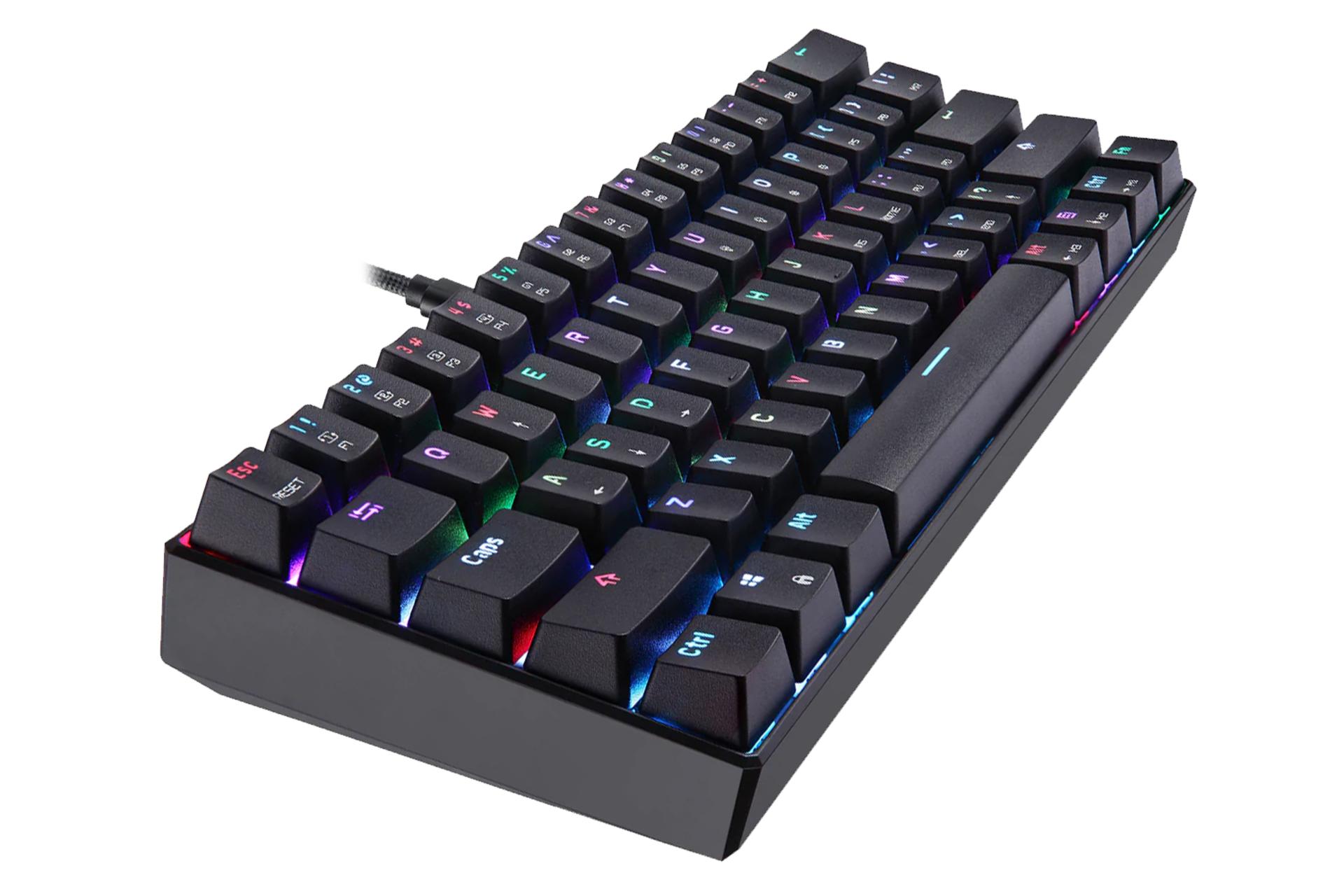 ابعاد کیبورد موتواسپید MOTOSPEED CK61